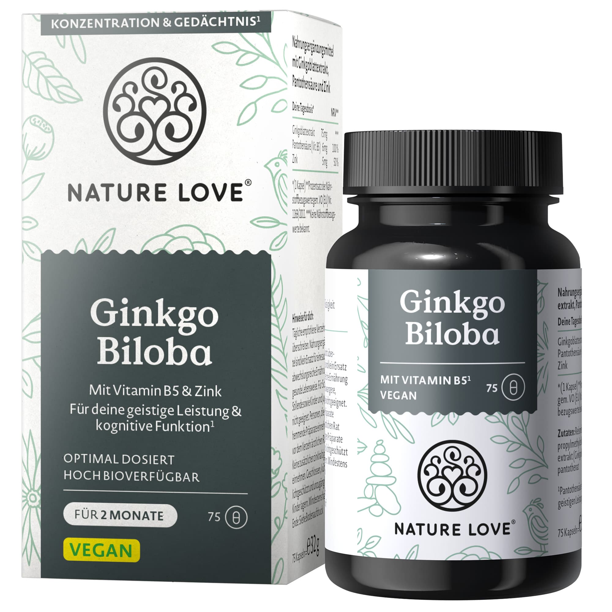 NATURE LOVE Ginkgo Biloba Kapseln
