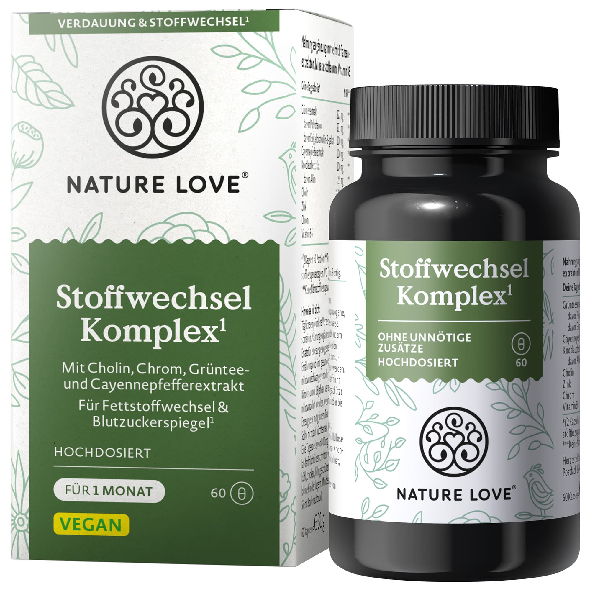 NATURE LOVE Stoffwechsel Komplex Kapseln