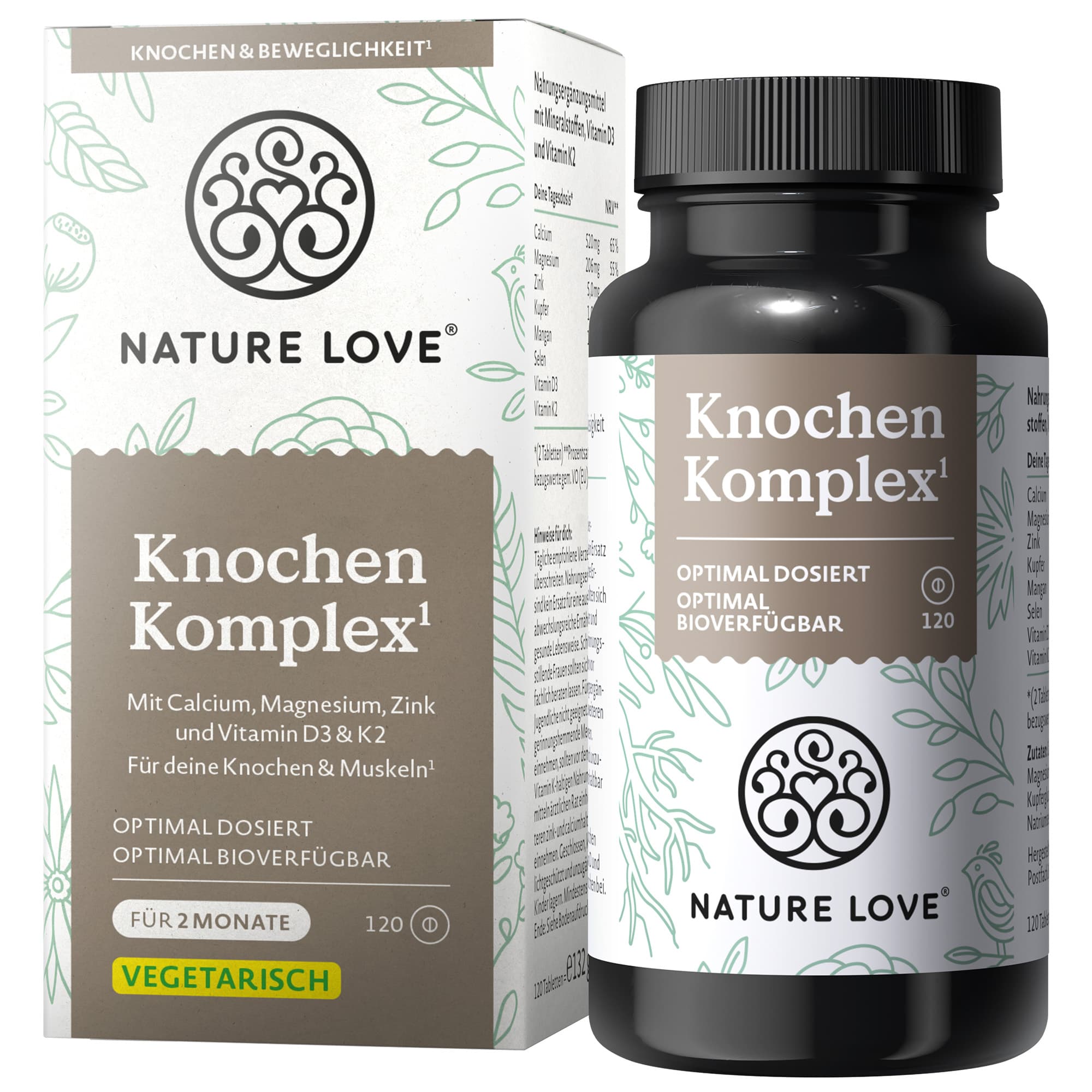 NATURE LOVE Knochen Komplex Tabletten