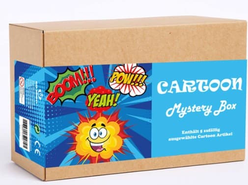 5-teilige Mystery Box Cartoon