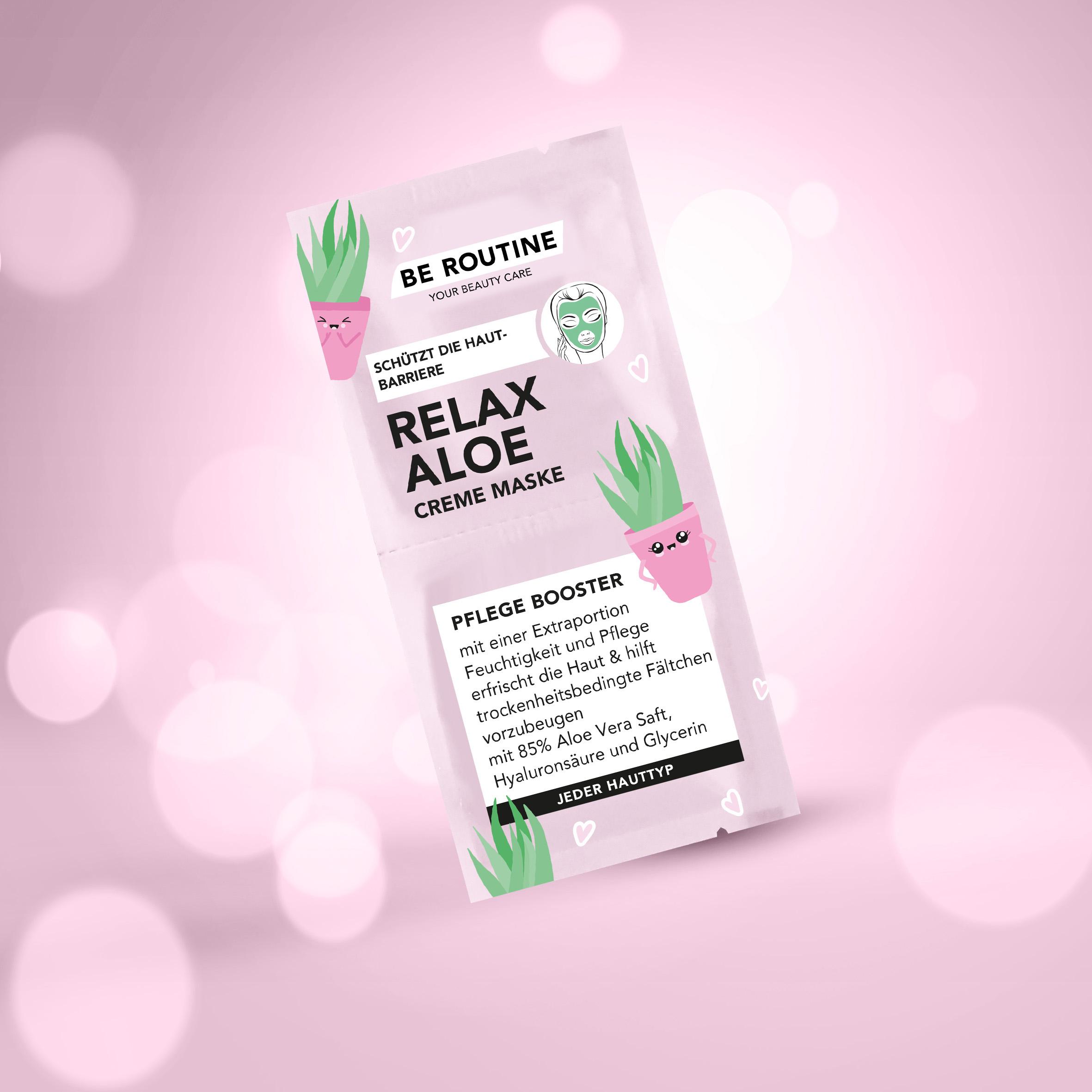 Produktbild be routine Creme Maske Relax Aloe 3 von 3