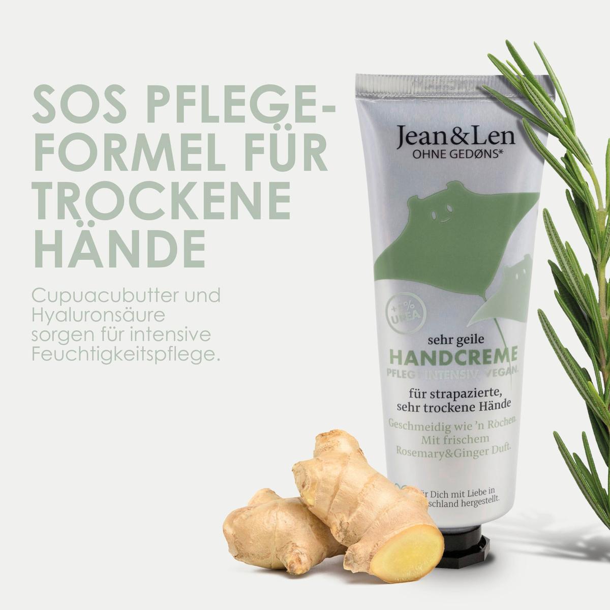 Produktbild Jean&Len Handcreme Rochen 5% Urea Rosemary/Ginger 3 von 9