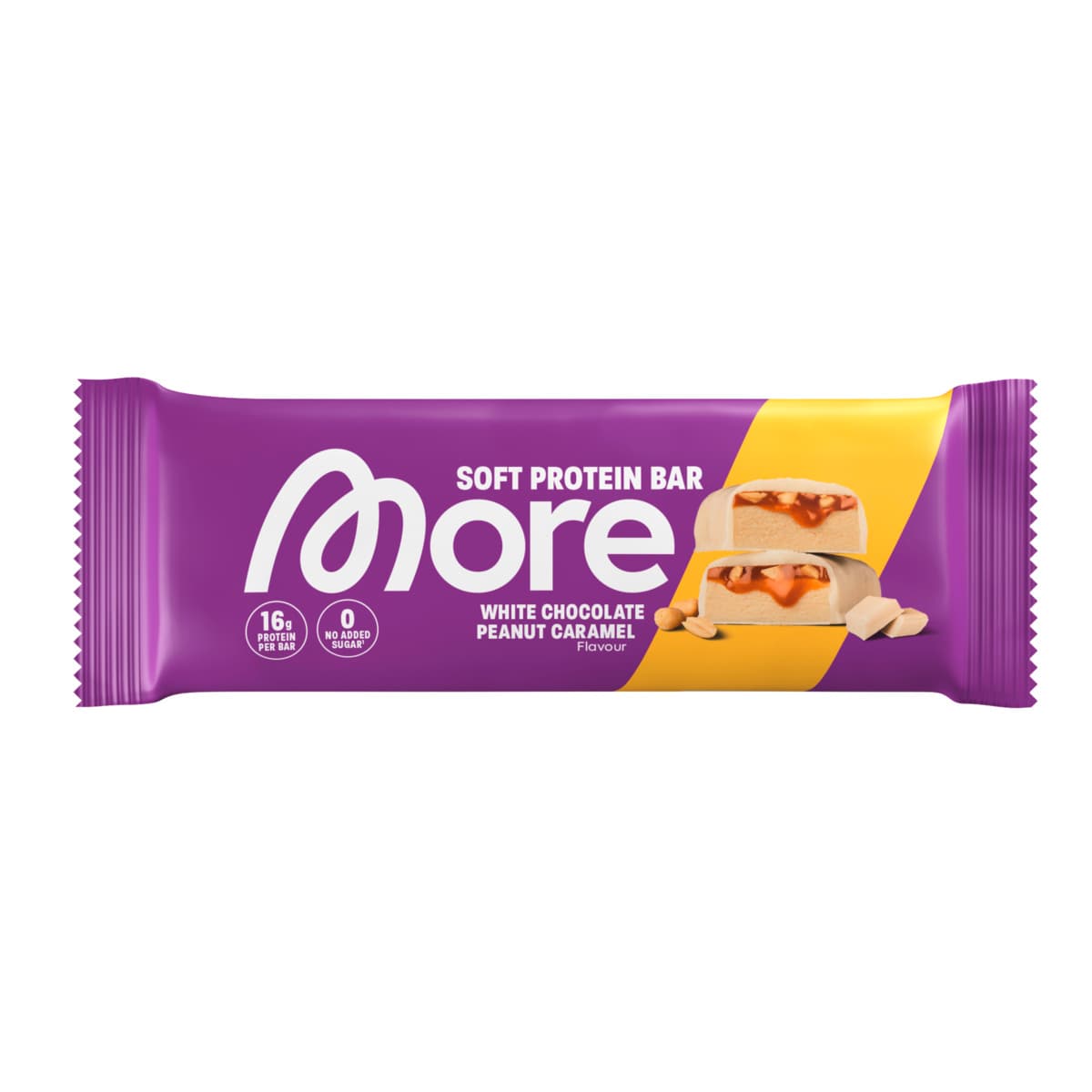 More Proteinriegel Soft Bars White Chocolate Peanut Caramel