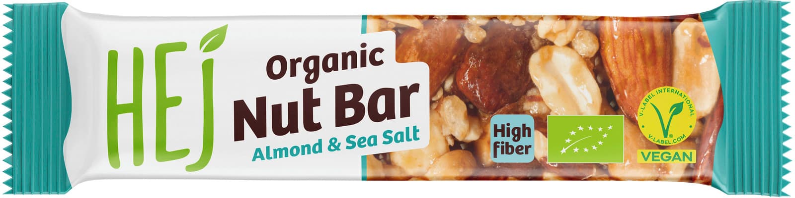 HEJ Organic Nut Bar Almond & Sea Salt Bio