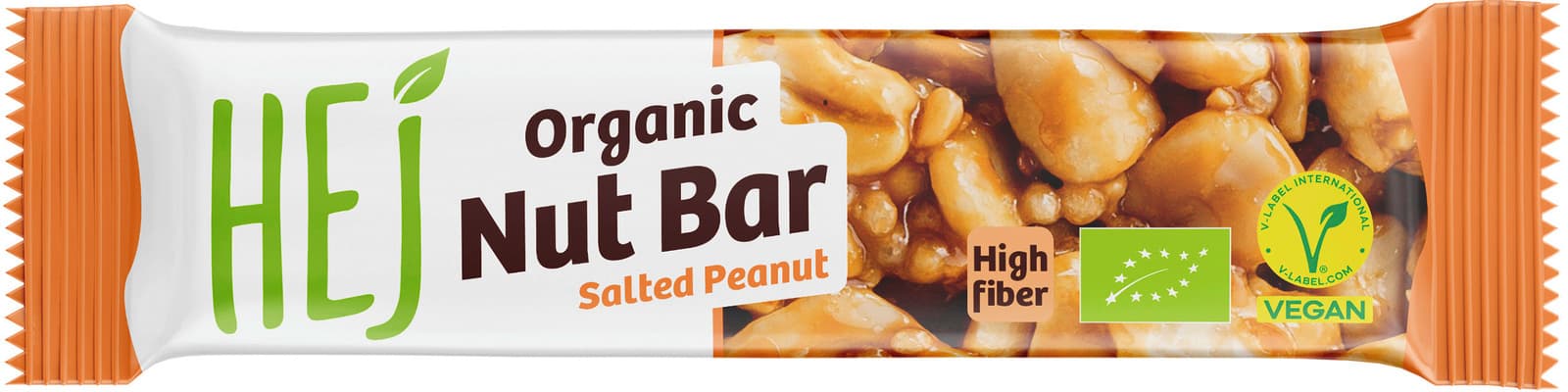 HEJ Organic Nut Bar Salted Peanut Bio