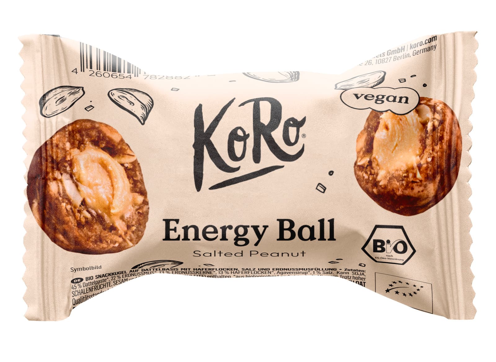 KoRo Bio Energy Ball Salted Peanut