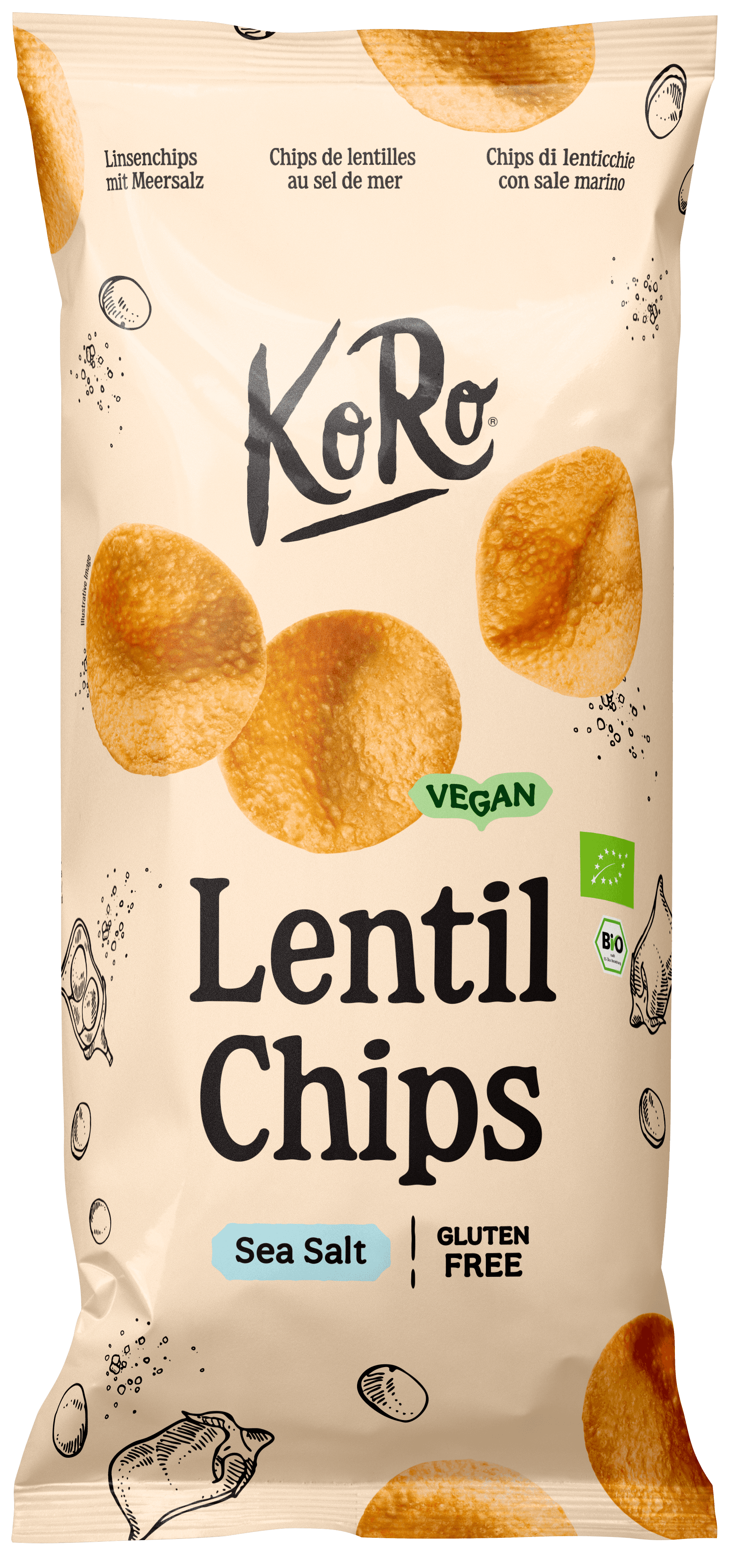 KoRo Bio Linsenchips Meersalz