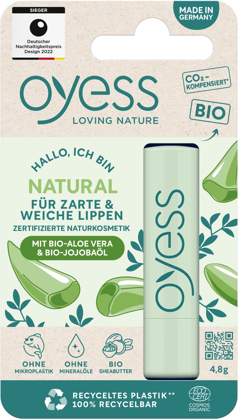 OYESS Lippenbalsamstift Natural