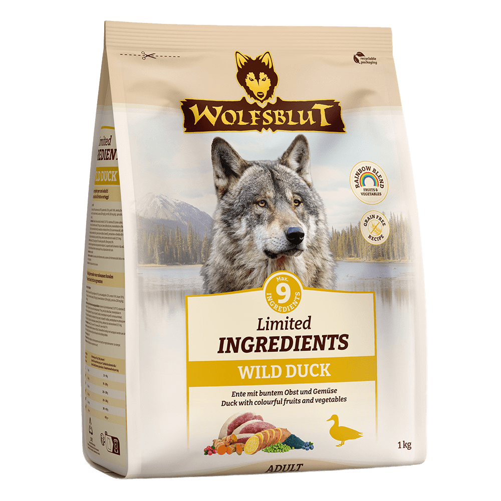 Wolfsblut Hundetrockenfutter Limited Ingredients Wild Duck Adult Ente & Kartoffeln