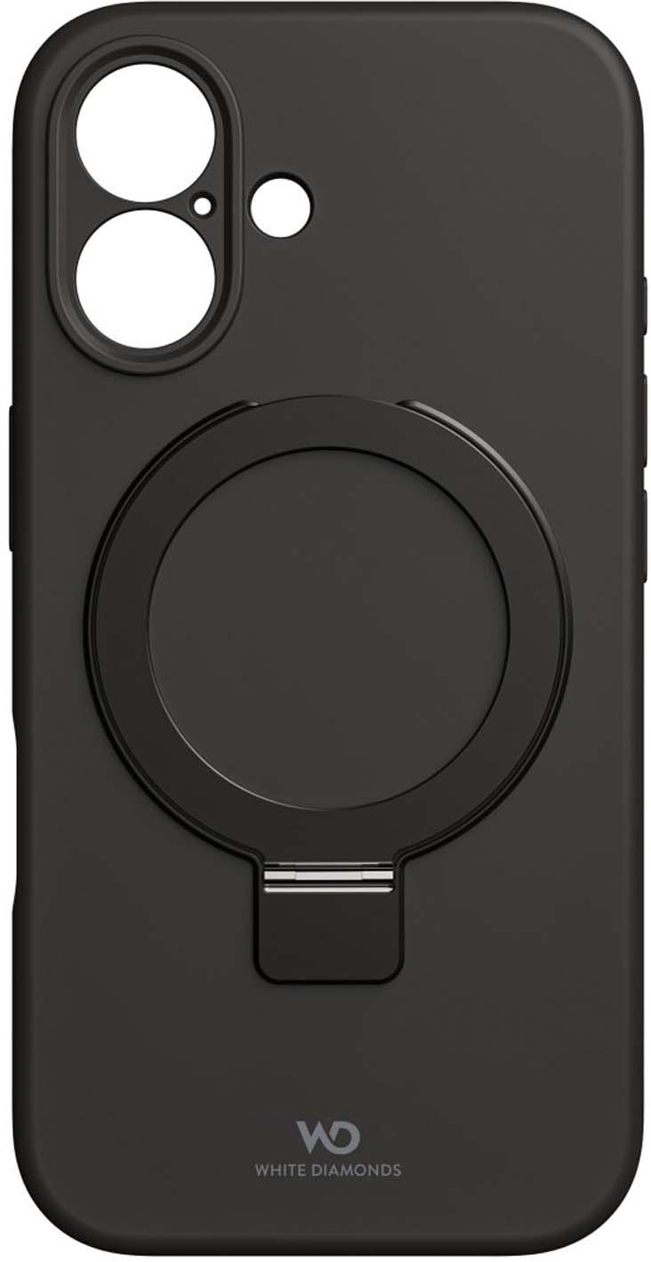 WHITE DIAMONDS Cover "Mag Urban Stand Case" für Apple iPhone 16, Schwarz
