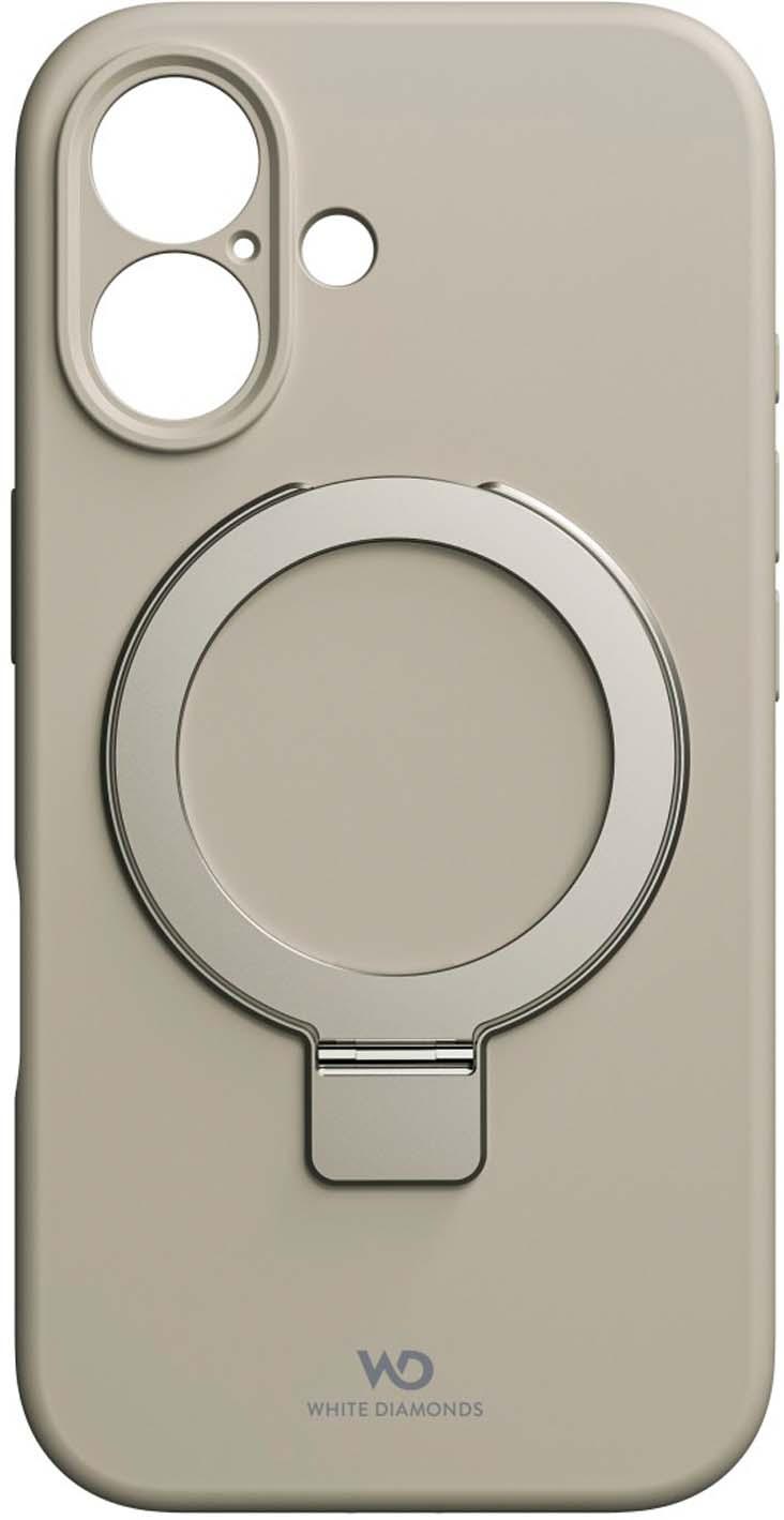 WHITE DIAMONDS Cover "Mag Urban Stand Case" für Apple iPhone 16, Sand