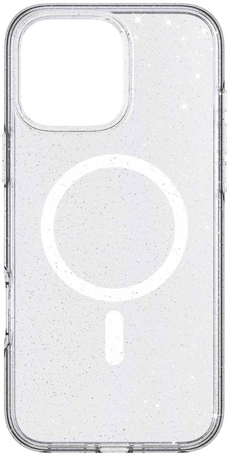 WHITE DIAMONDS Cover "Mag Glitter Case" für Apple iPhone 16 Pro Max, Transparent