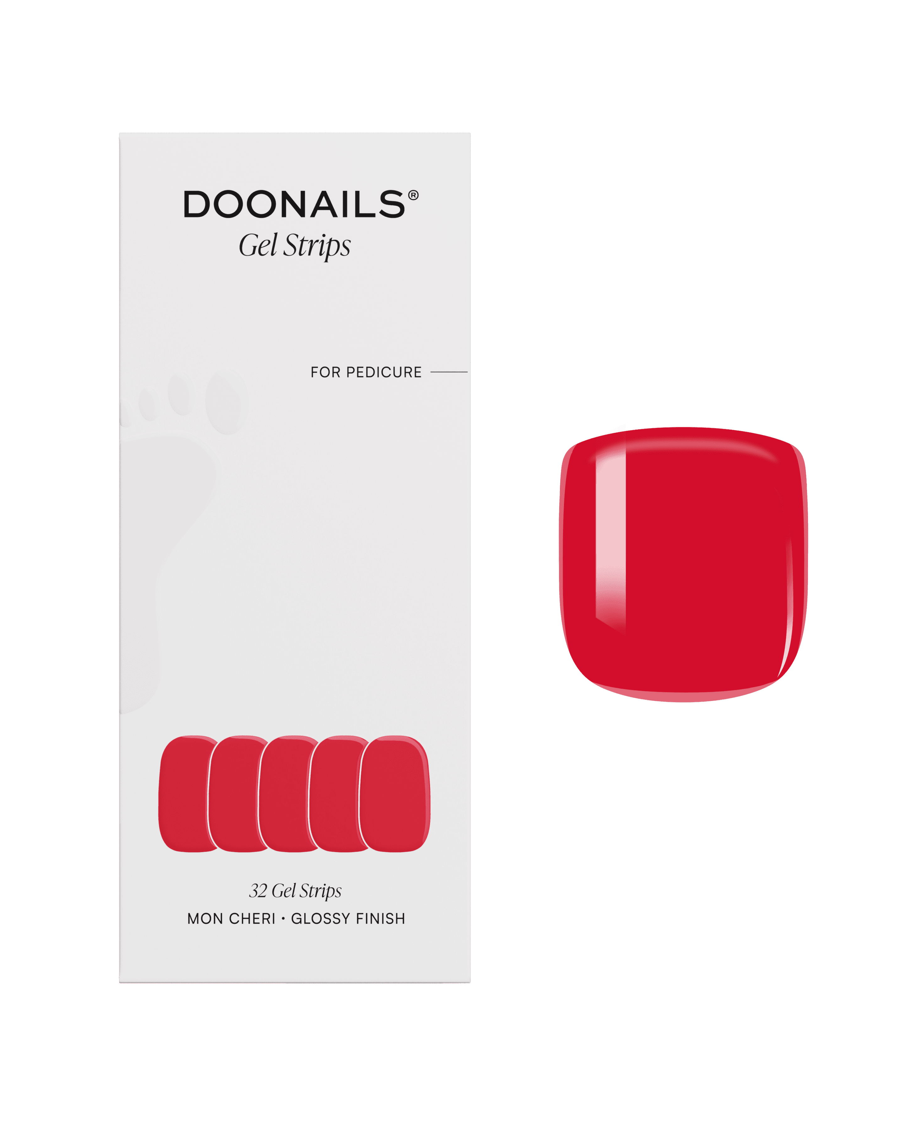 DOONAILS Gel Strips Pediküre