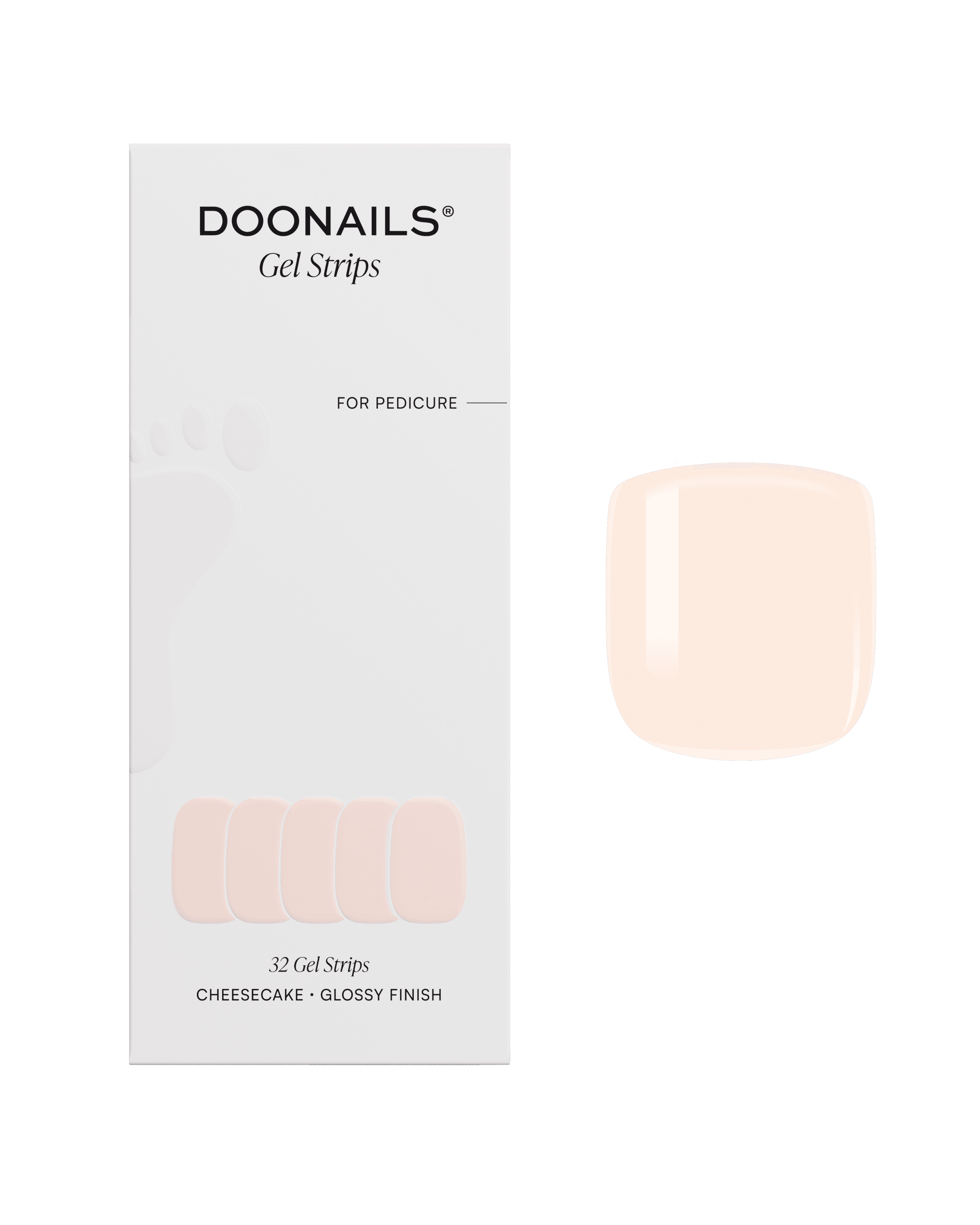 DOONAILS Gel Strips Pediküre