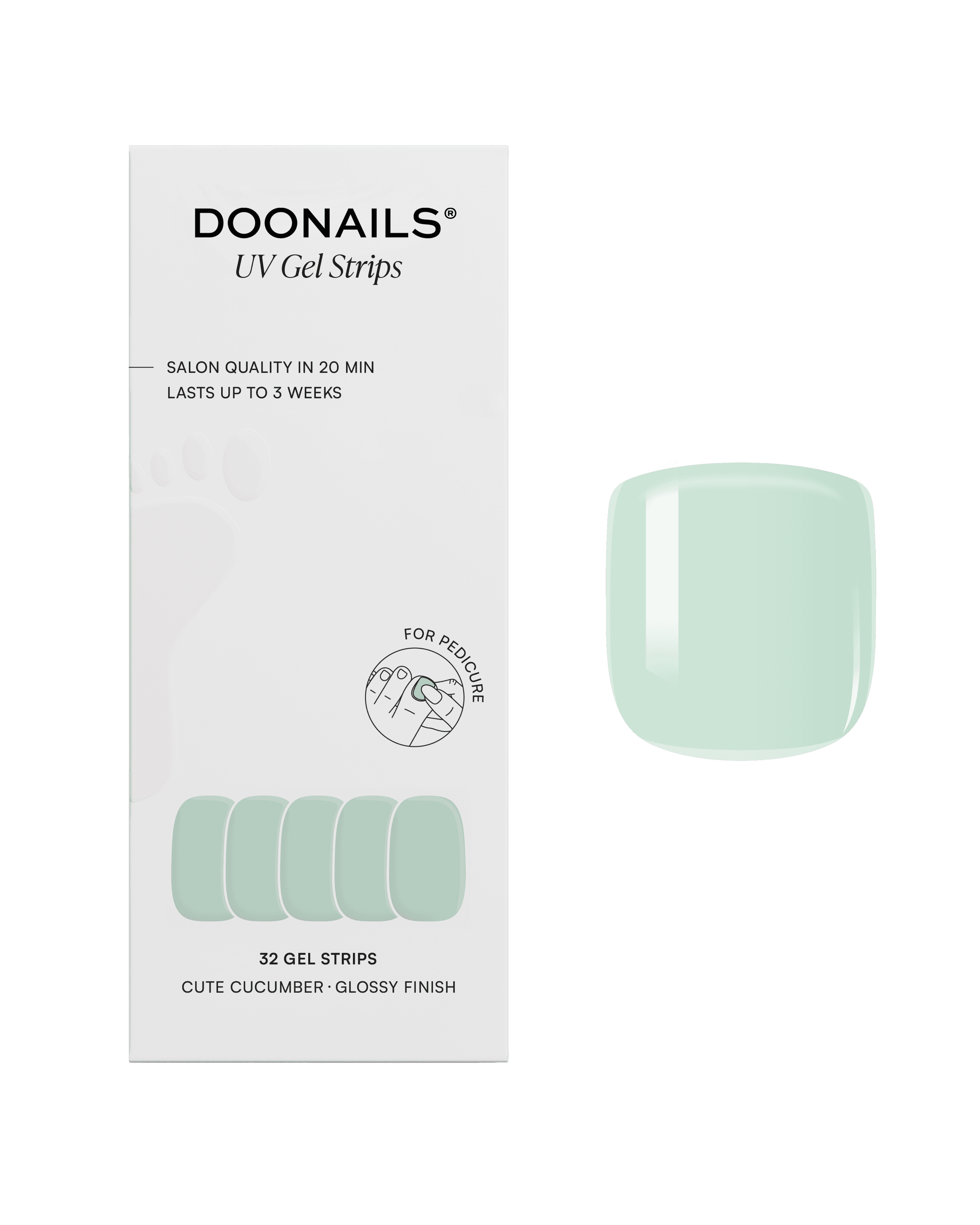 DOONAILS Gel Strips Pediküre
