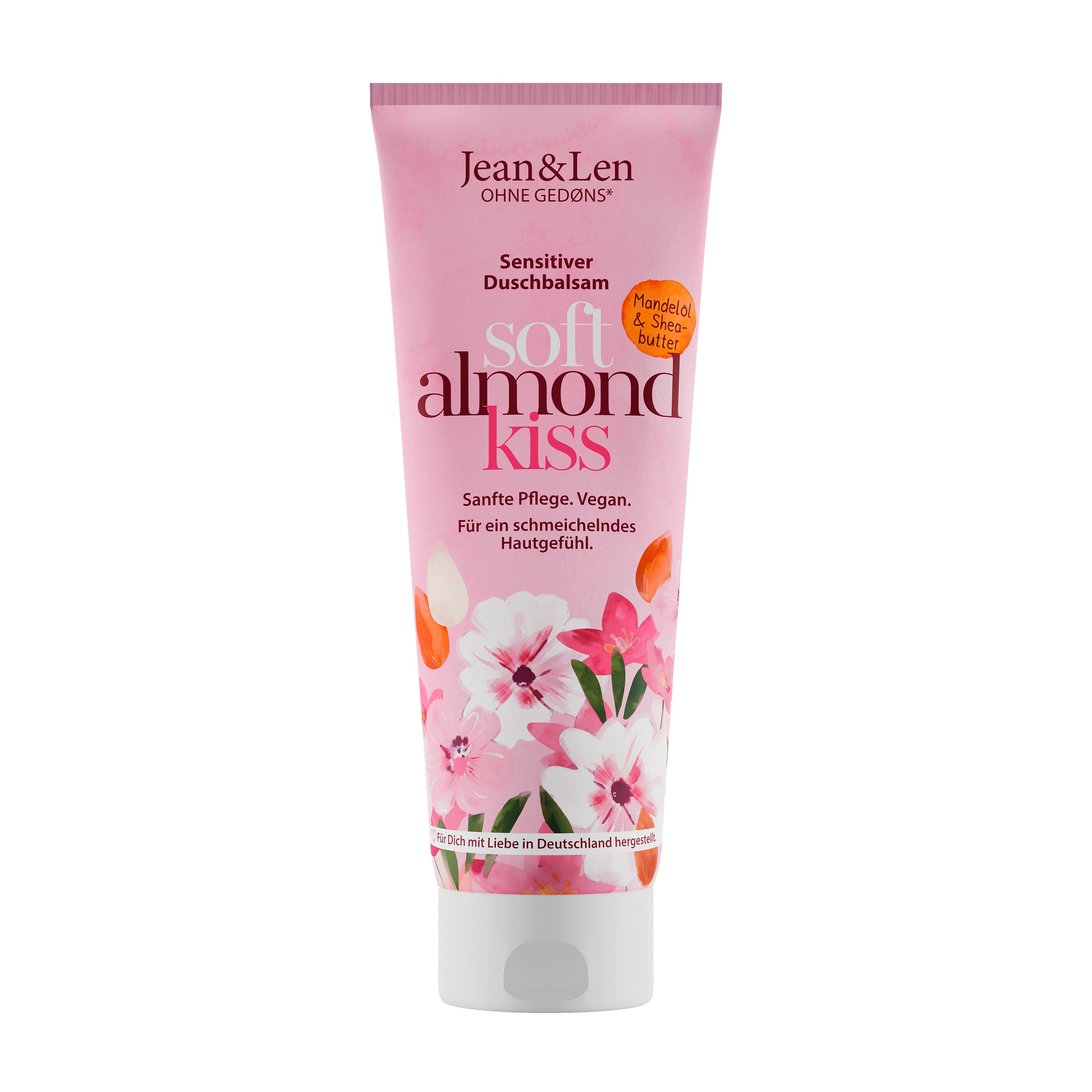Jean&Len Sensitiver Duschbalsam Soft Almond Kiss Mandelöl&Sheabutter