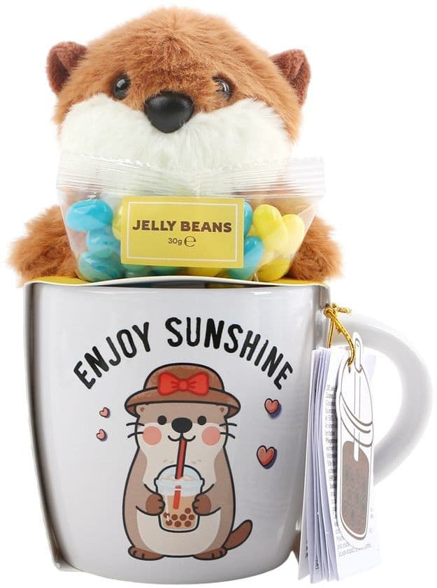 DOLCE VITA GIFTS Tasse mit Plüsch und Jelly Beans