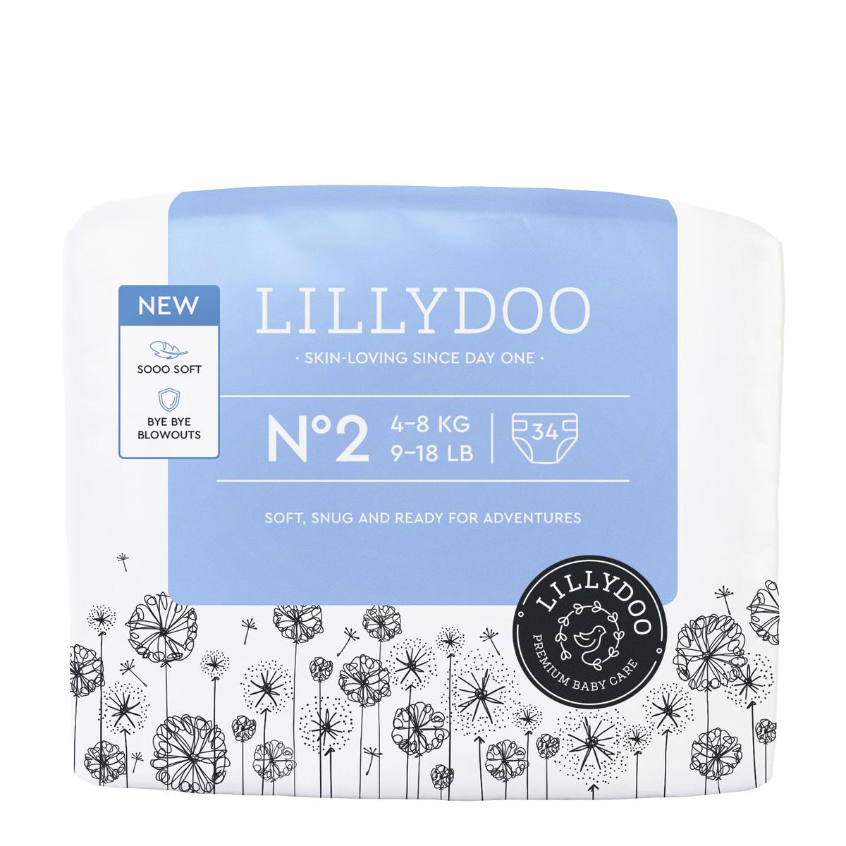 LILLYDOO Windeln Größe 2, 4-8 kg