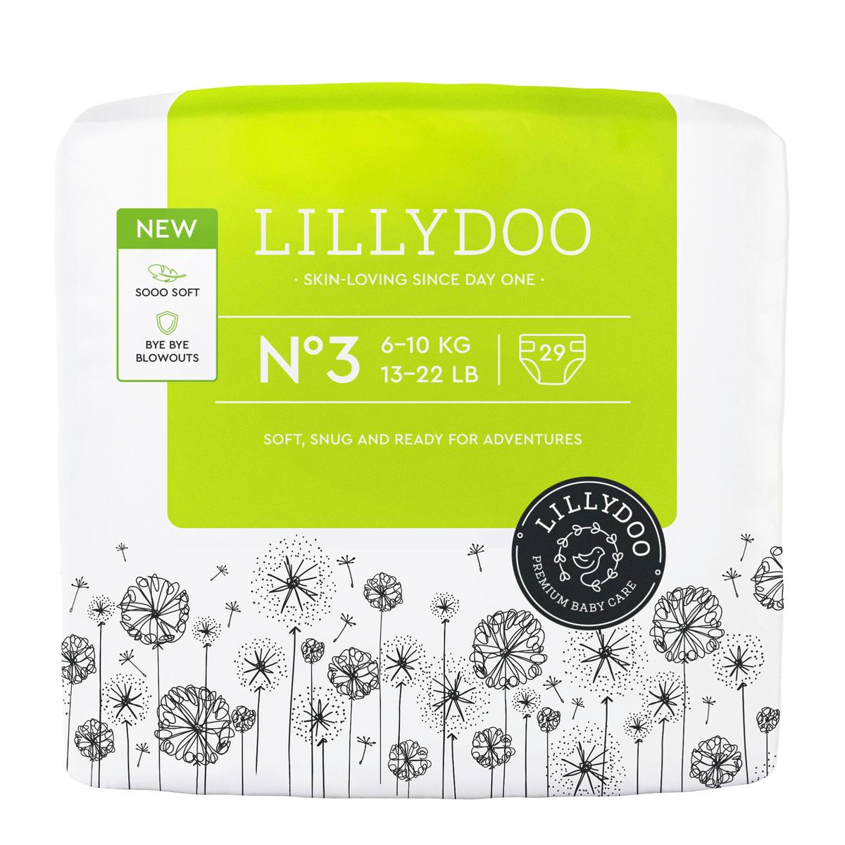 LILLYDOO Windeln Größe 3, 6-10 kg
