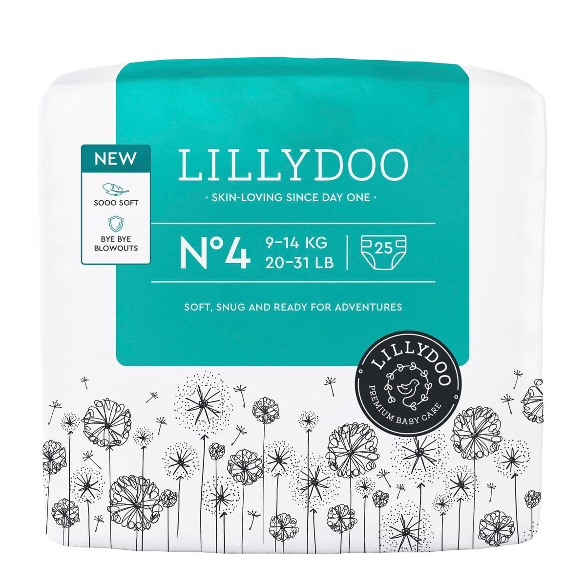 LILLYDOO Windeln Größe 4, 9-14 kg