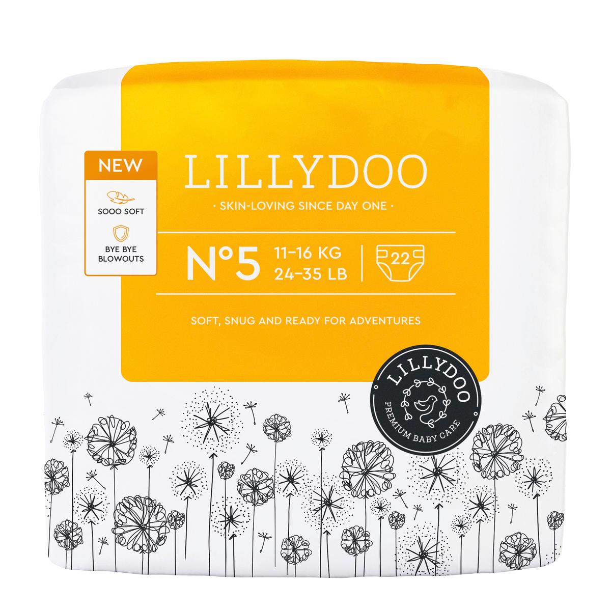 LILLYDOO Windeln Größe 5, 11-16 kg