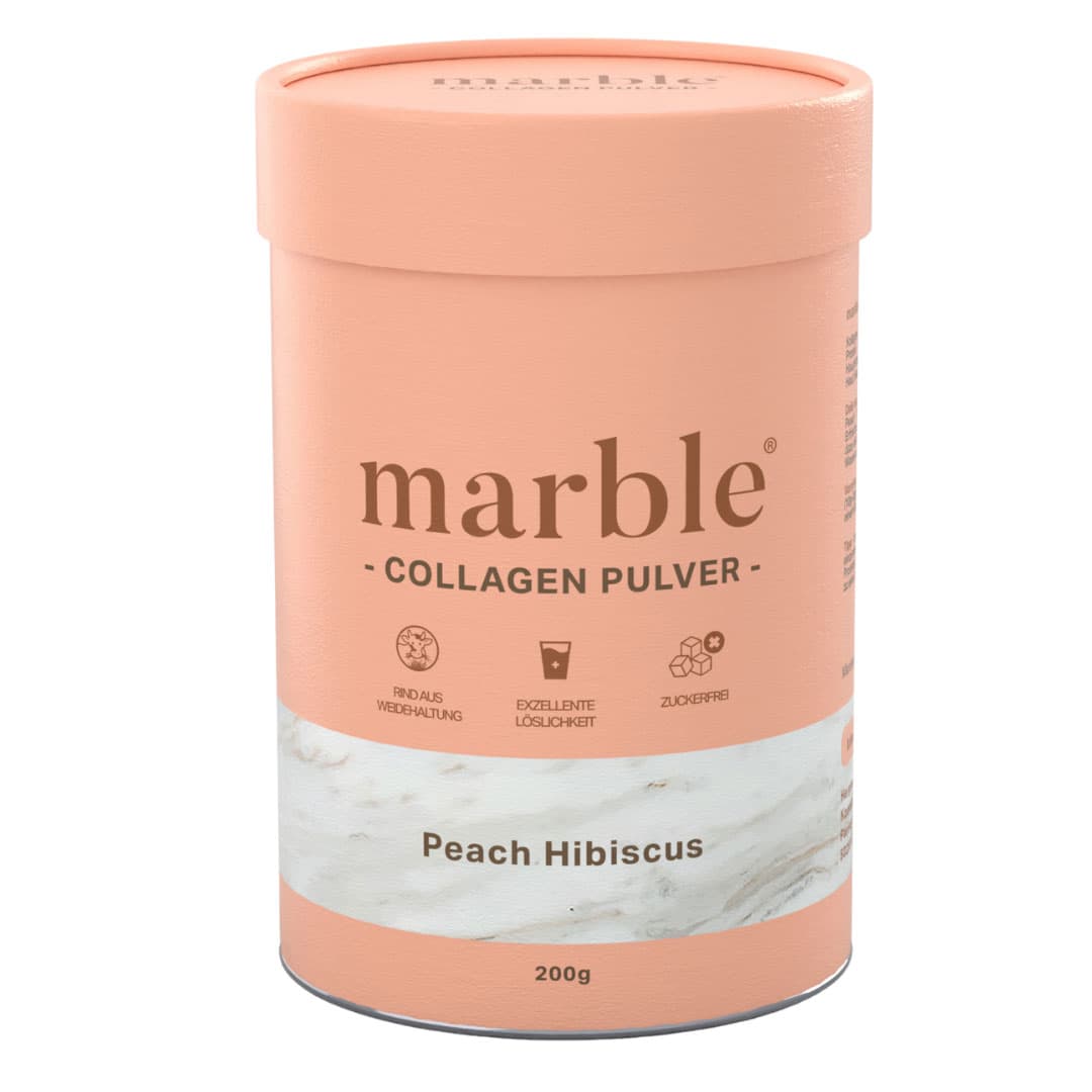 marble® Kollagen Pulver Peach Hibiscus
