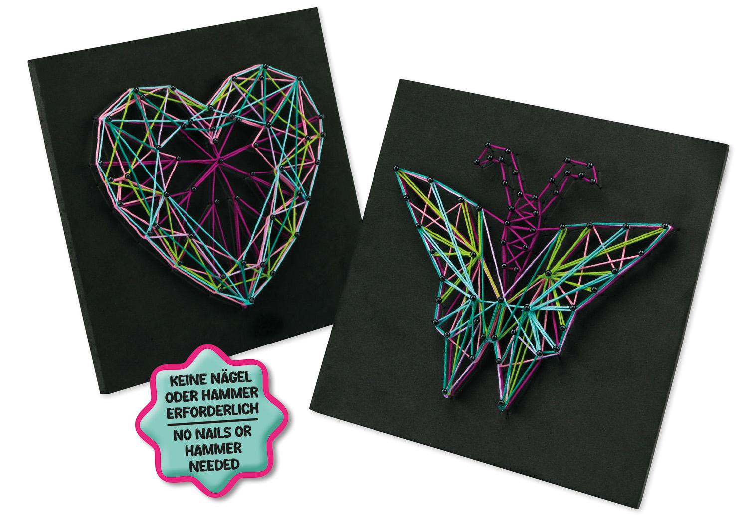 Produktbild Lena - String Art Schmetterling und Herz 2 von 4