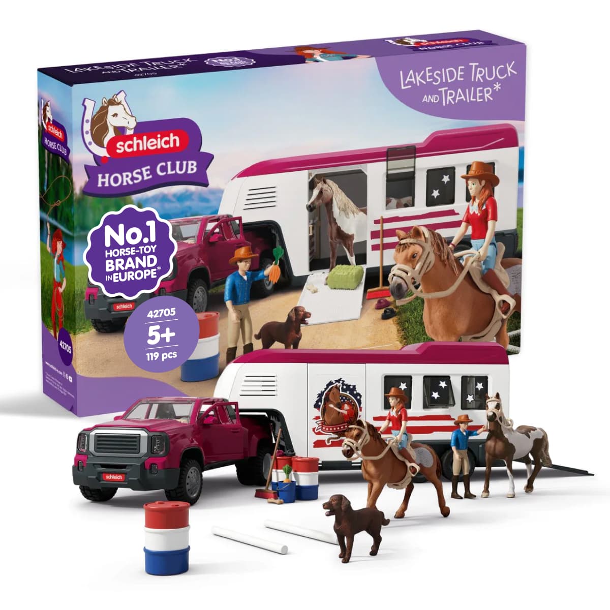 Schleich 42705 - Horse Club - Camioneta Lakeside con Colgantes