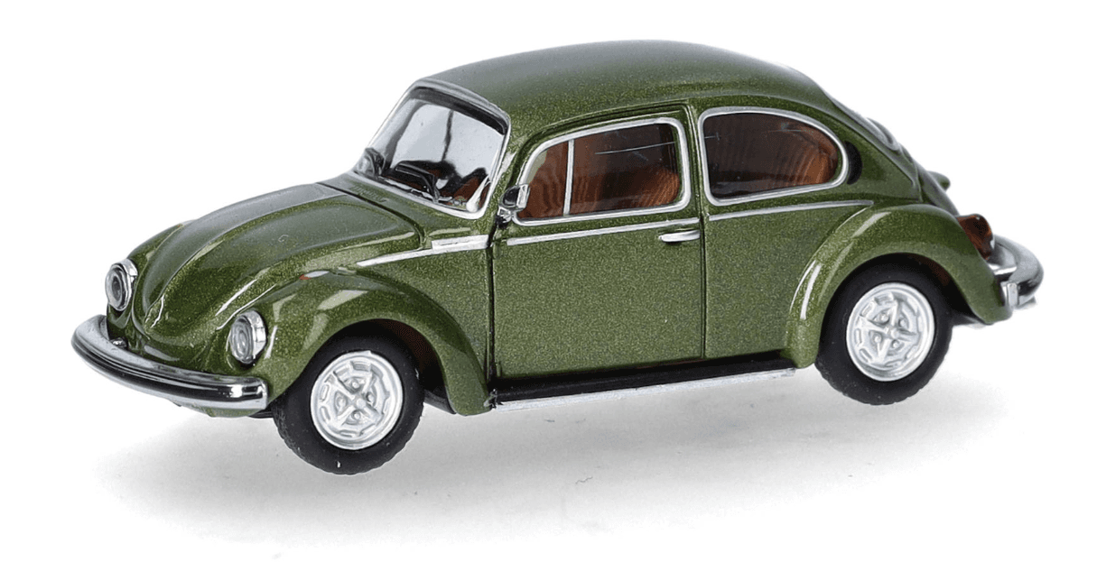 Herpa 430982 1:87 Volkswagen (VW) Käfer 1303, moos metallic