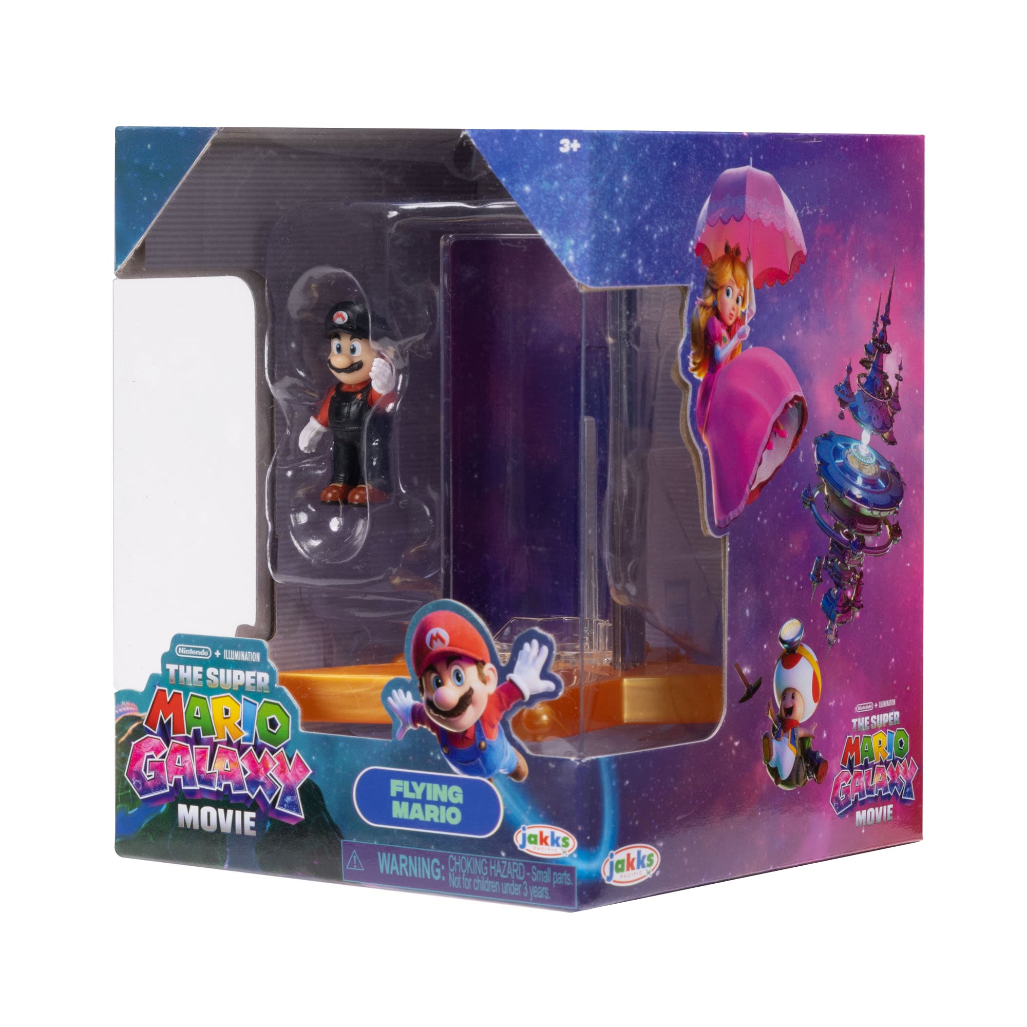 Super Mario Galaxy Movie – 3,8 cm große Figur mit Sternenwerfer – Wave 2, 1 Stück, sortiert