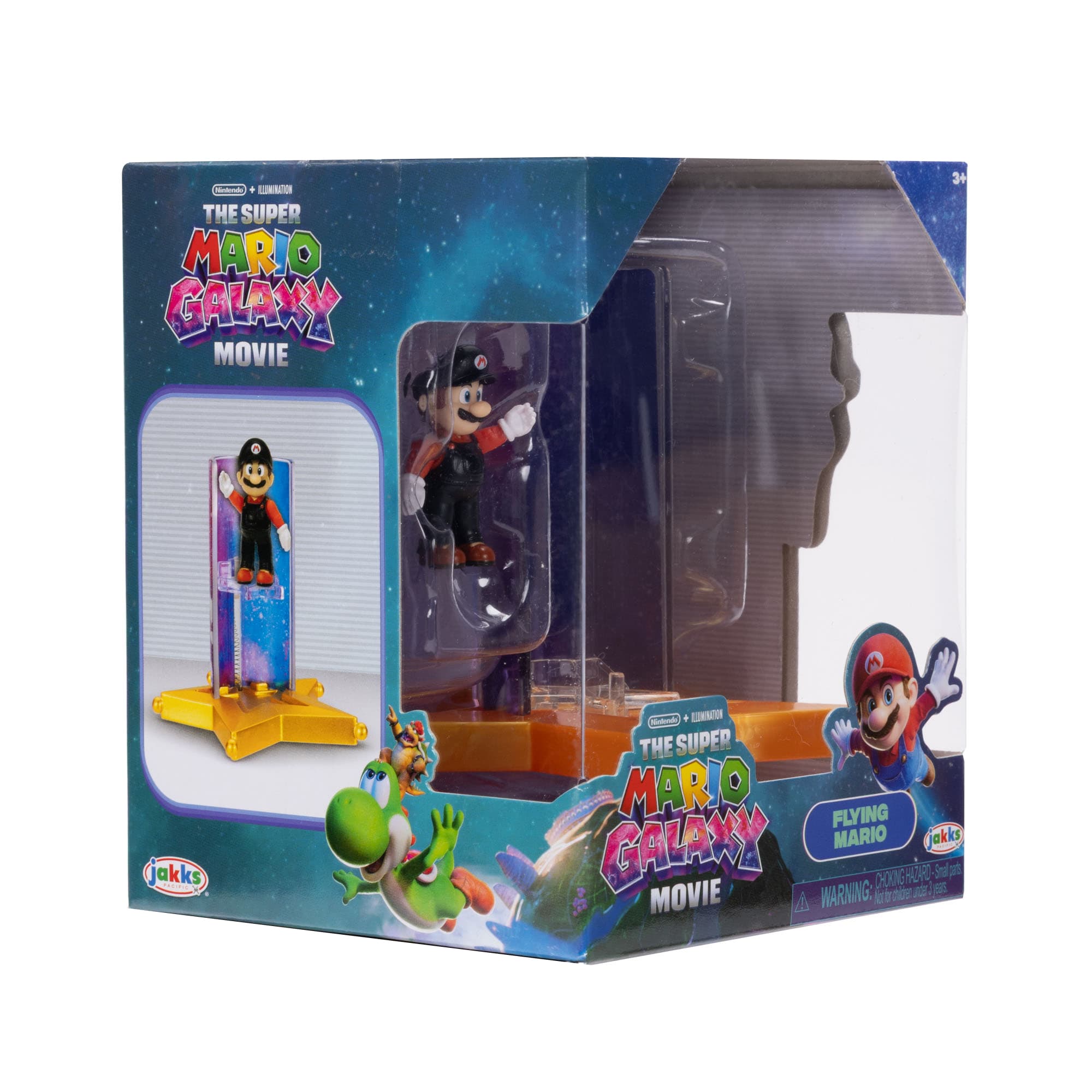 Super Mario Galaxy Movie – 3,8 cm große Figur mit Sternenwerfer – Wave 2, 1 Stück, sortiert