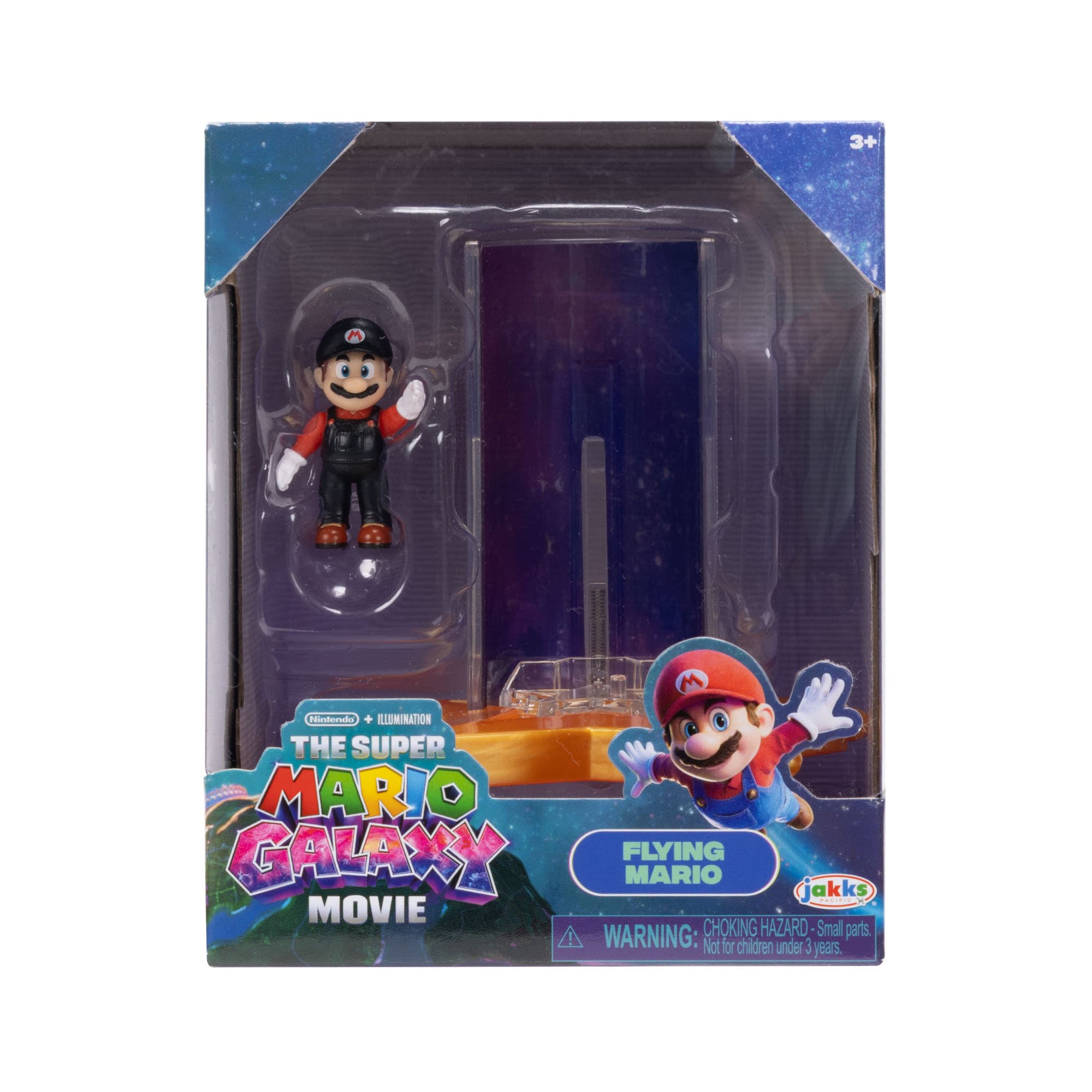Super Mario Galaxy Movie – 3,8 cm große Figur mit Sternenwerfer – Wave 2, 1 Stück, sortiert