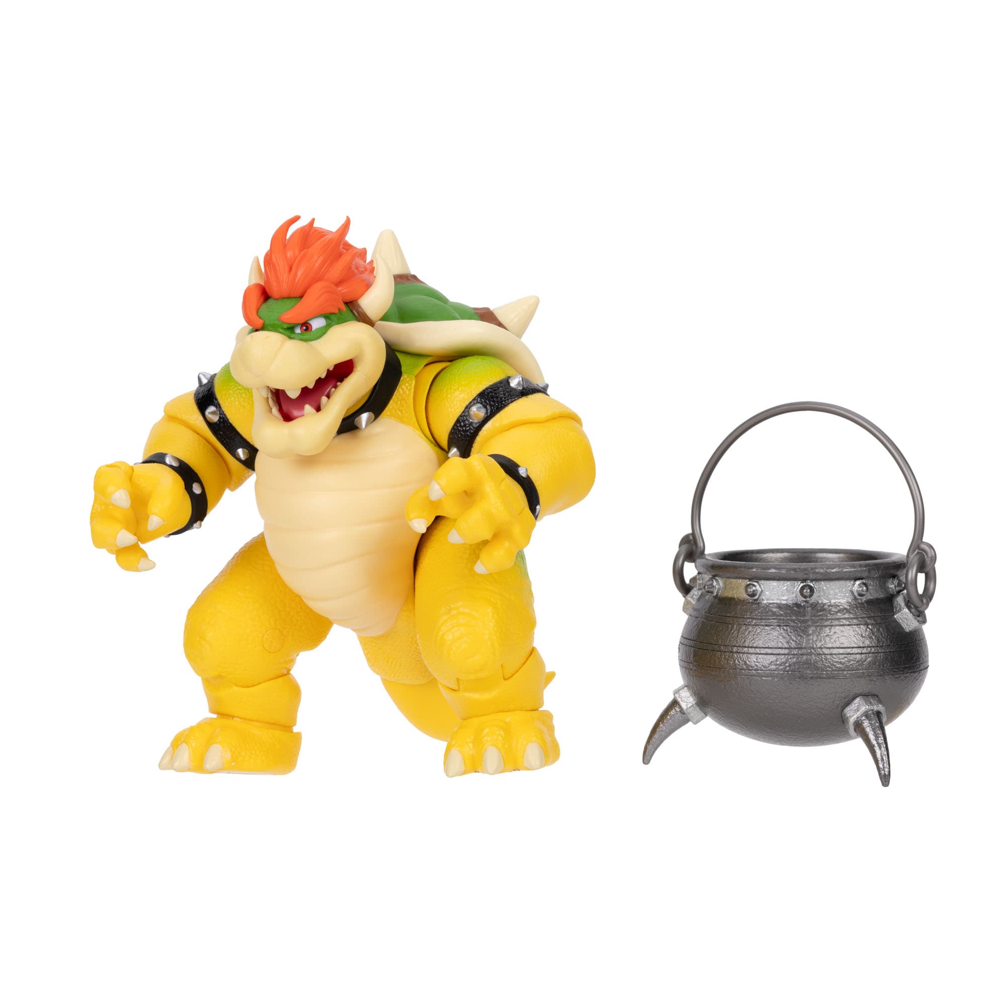 Super Mario Galaxy-Film – 15 cm große Bowser-Figur mit Kessel-Zubehör