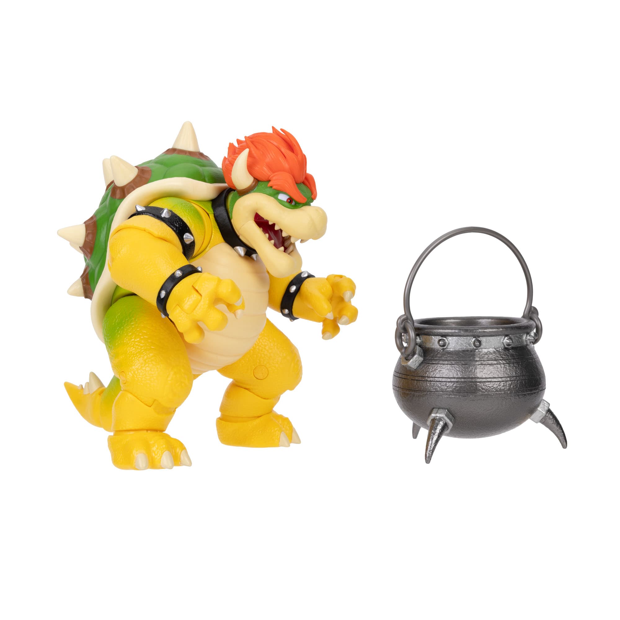 Super Mario Galaxy-Film – 15 cm große Bowser-Figur mit Kessel-Zubehör