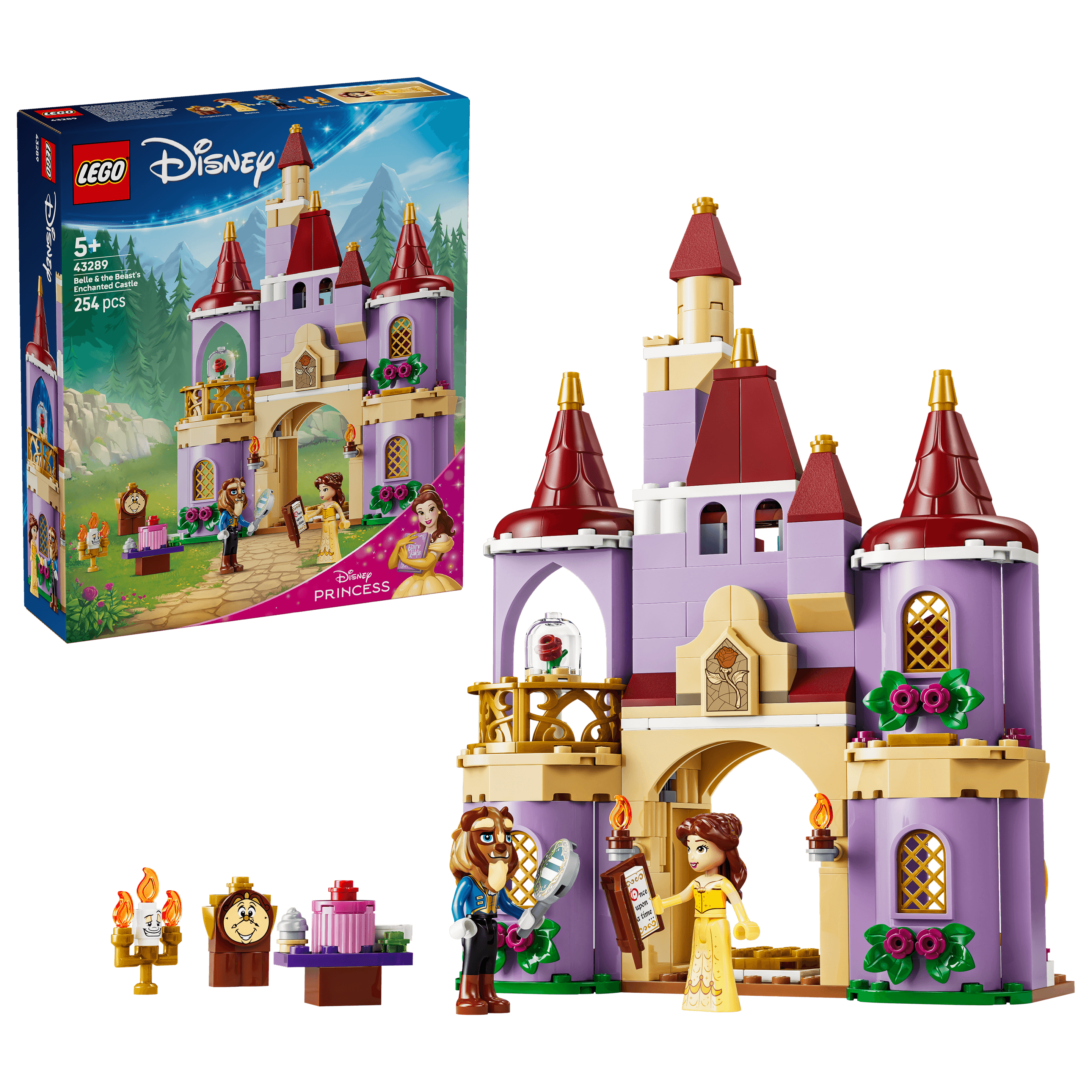 LEGO ǀ Disney Princess 43289 Das verzauberte Schloss von Belle und dem Biest, Bauset