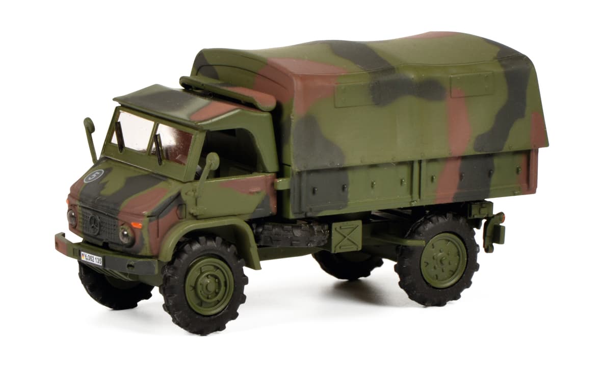 Schuco - 1:87 Unimog S404 BW Pritsche/Plane