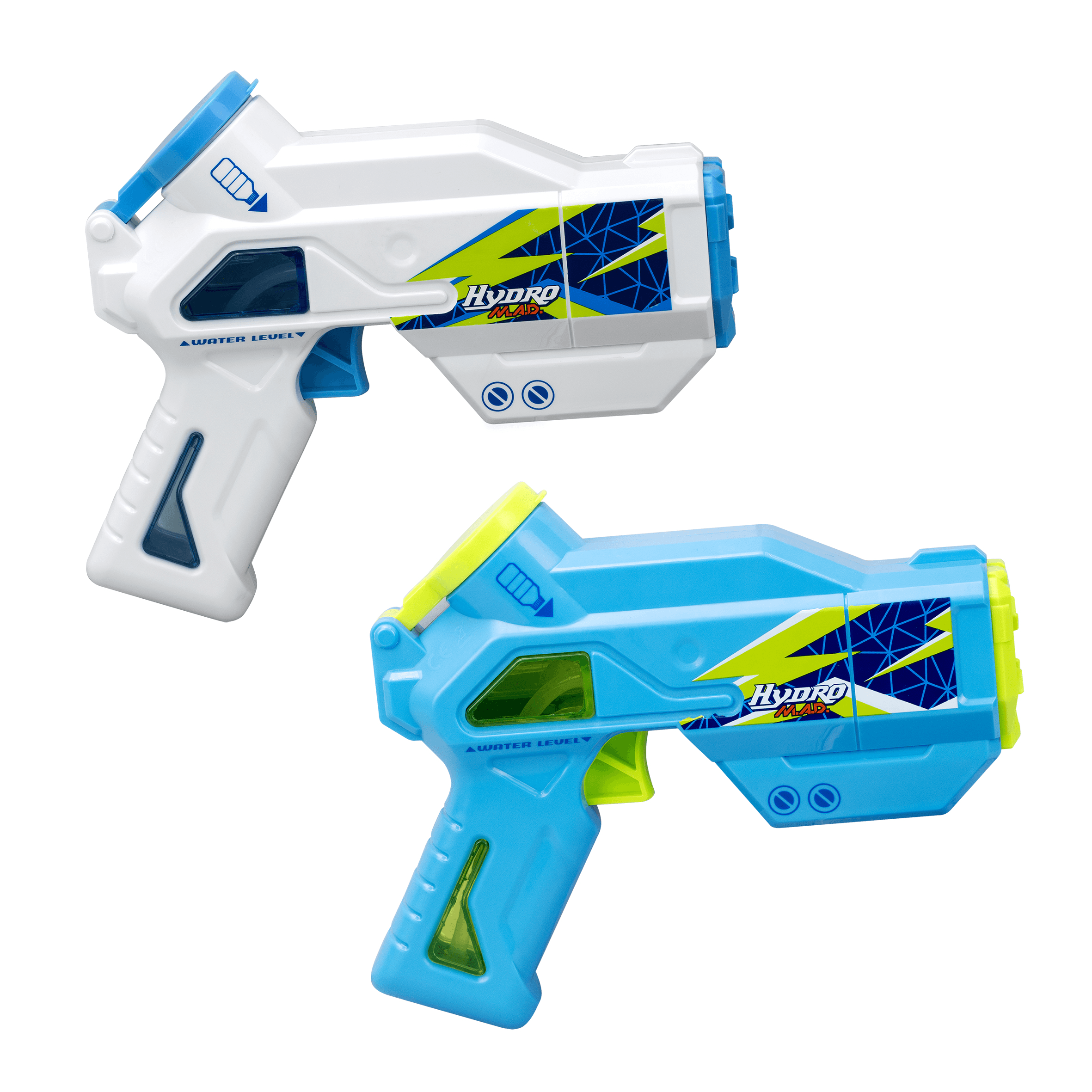 Silverlit HYDRO MAD Mini Blaster Twin Pack – Elektrische Wasserpistolen mit Akku, Reichweite bis 5 m