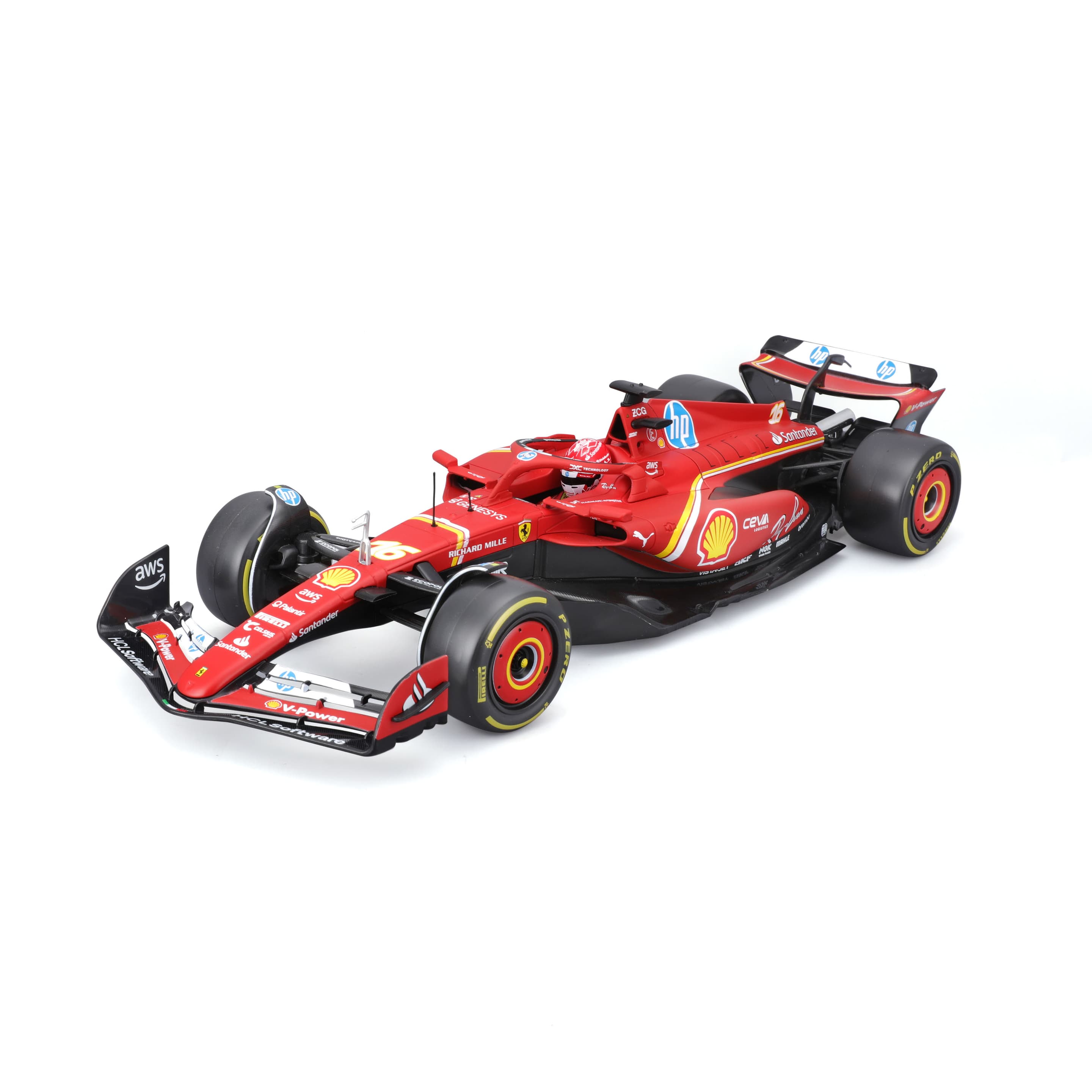 Bburago - 1:18 Formel 1 Ferrari SF-24 "Imola-Version" (2024) - Charles Leclerc