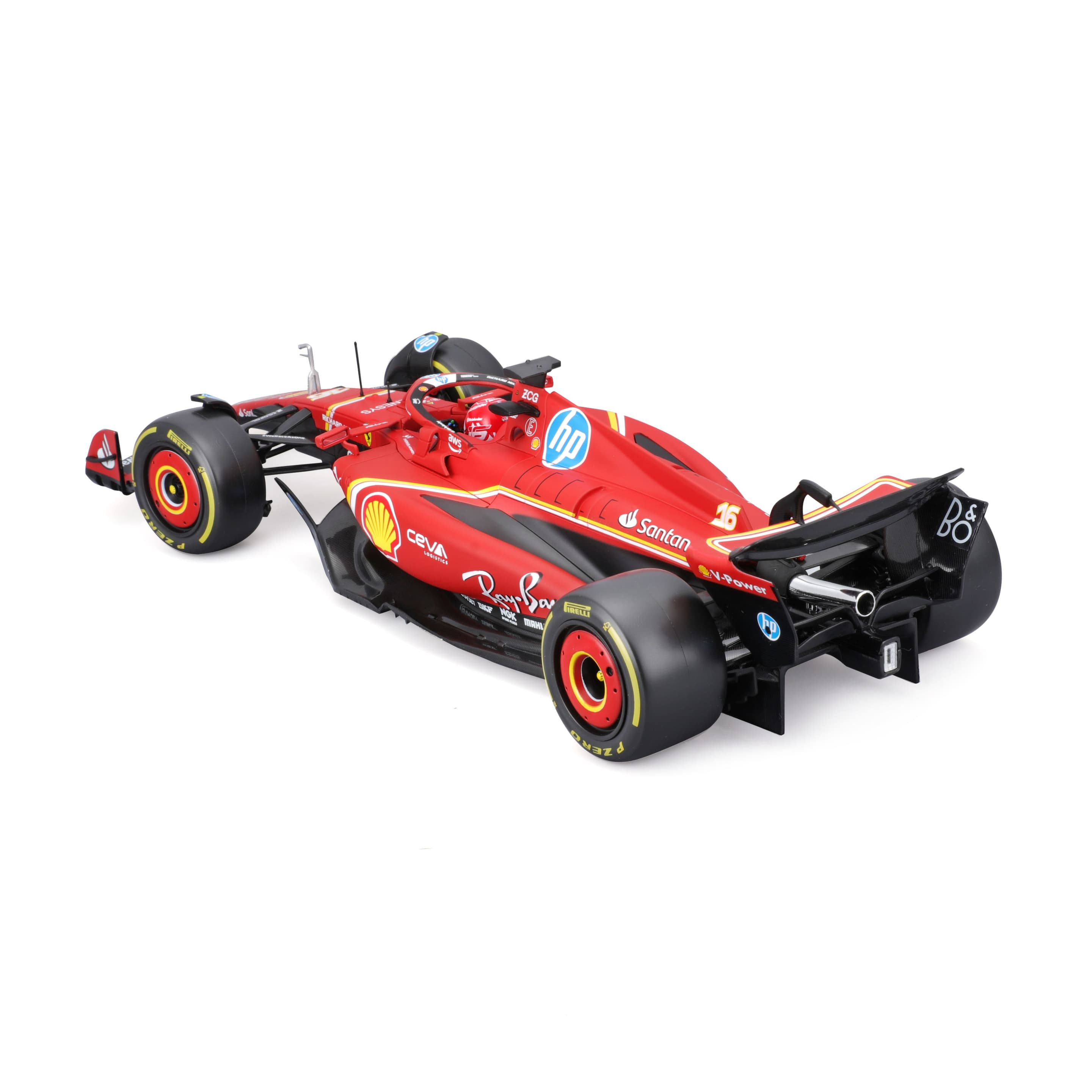 Produktbild Bburago - 1:18 Formel 1 Ferrari SF-24 "Imola-Version" (2024) - Charles Leclerc 3 von 9