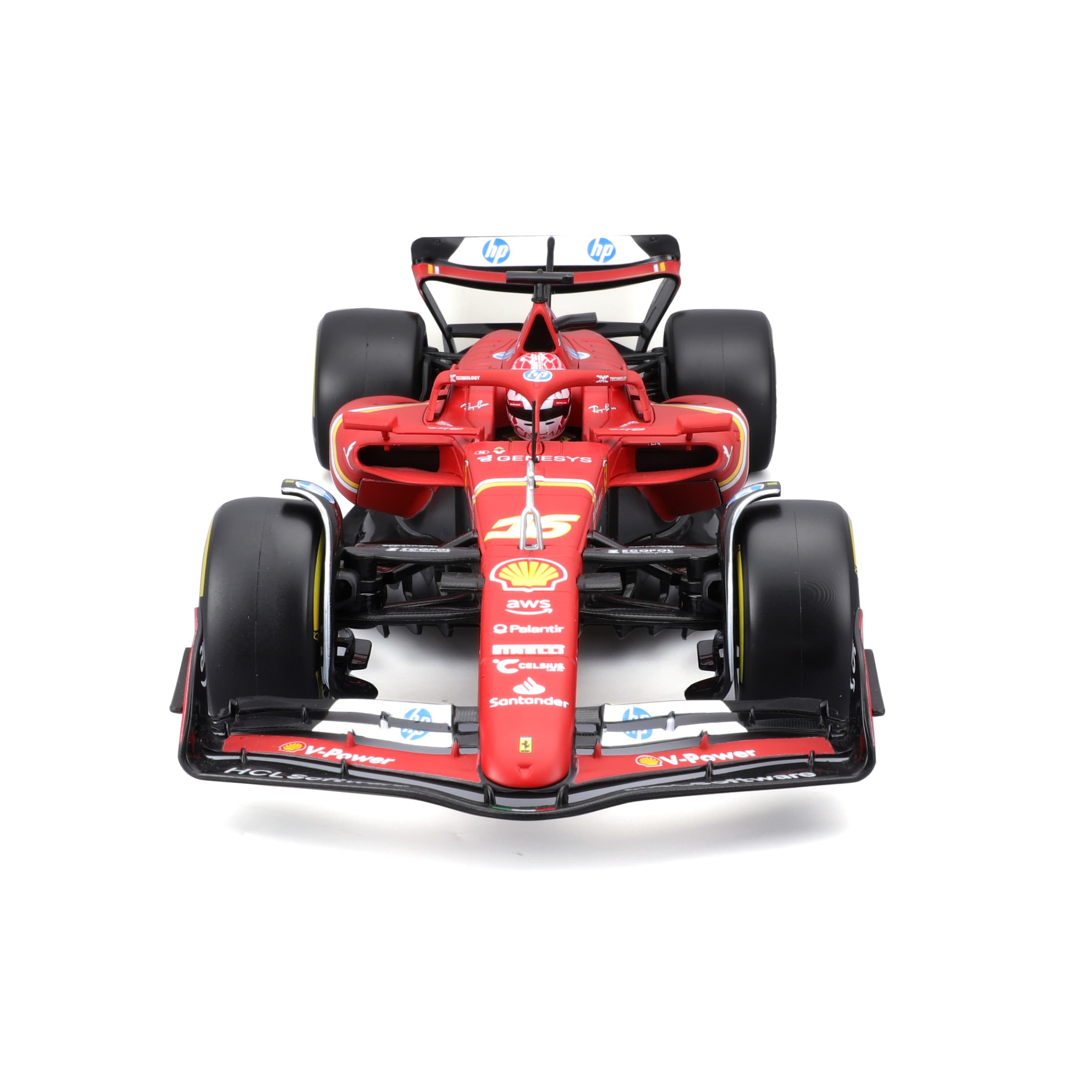 Produktbild Bburago - 1:18 Formel 1 Ferrari SF-24 "Imola-Version" (2024) - Charles Leclerc 6 von 9