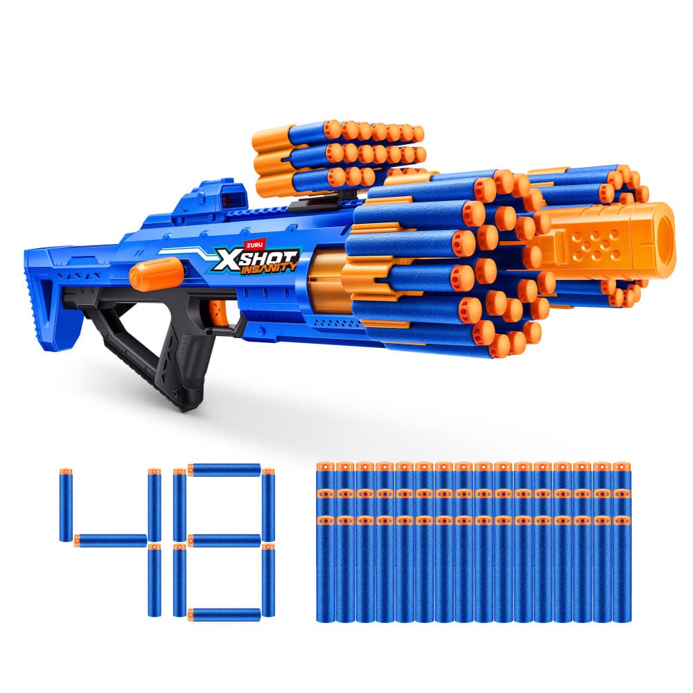 ZURU 36610 - XSHOT Insanity Blaster Berzerko mit Darts