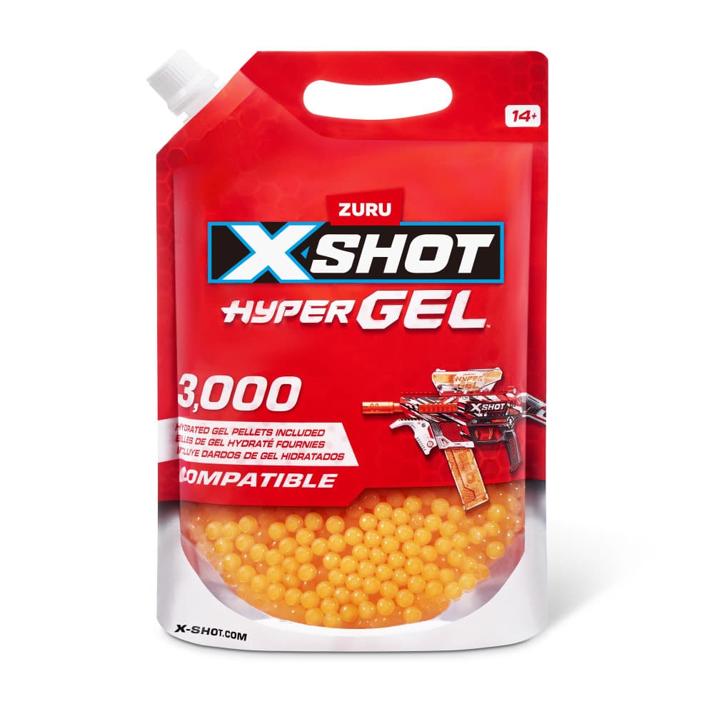 ZURU 36810-EN71 - XSHOT Hyper Gel Gel-Kugeln (3.000 Stück)