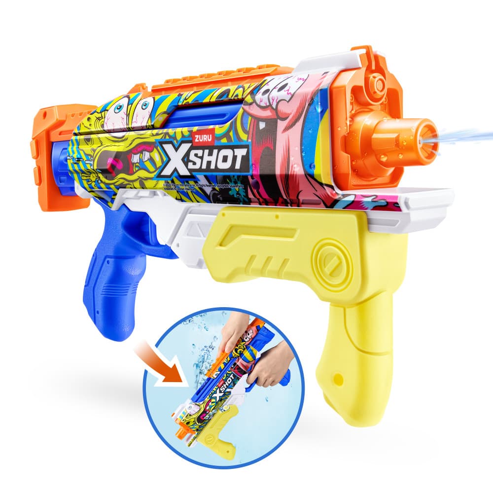 ZURU 118198-XSHOT Water Spongebob Hyperload Wasserblaster von ZURU