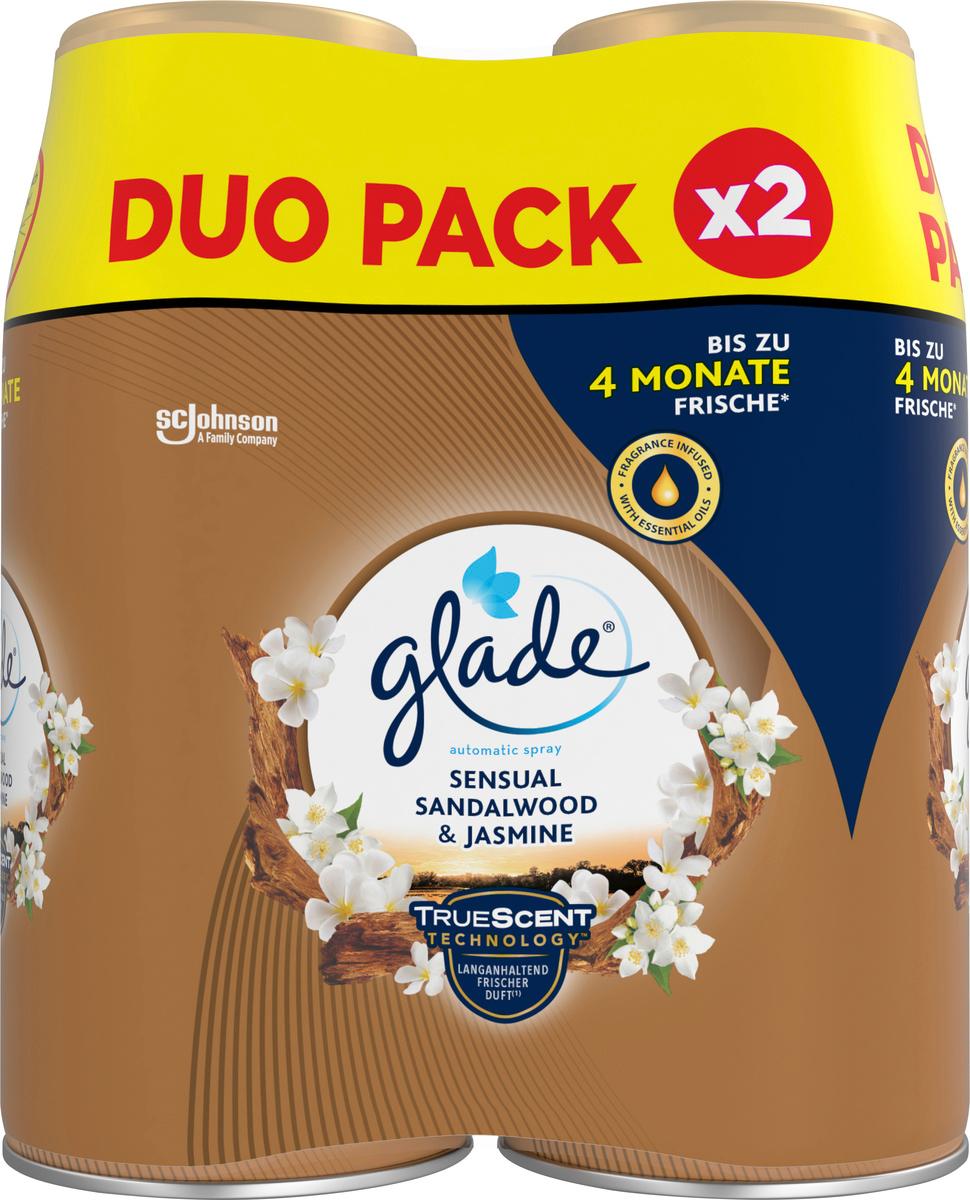 Glade Automatic Spray Nachfüller Sensual Sandalwood & Jasmine Doppelpack