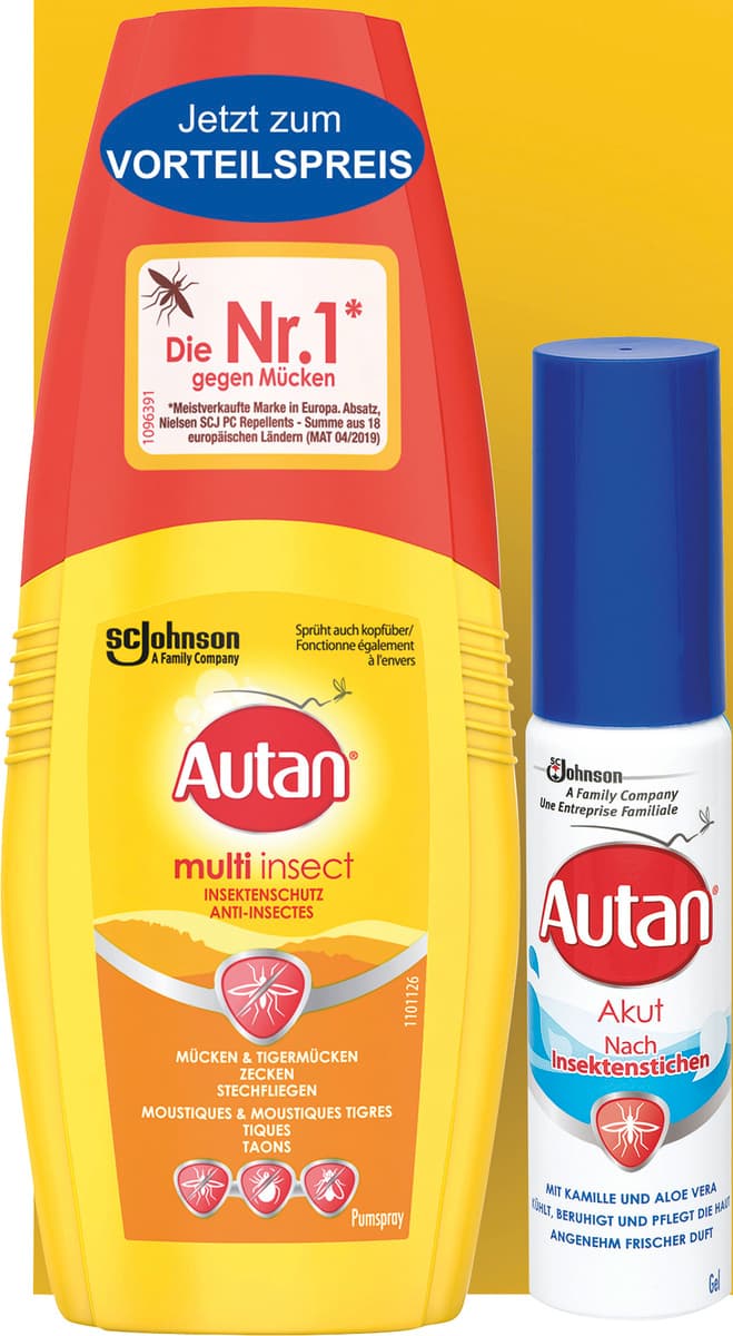 Autan Bundle Pack (Multi Insect Pumpspray & Akut Gel)