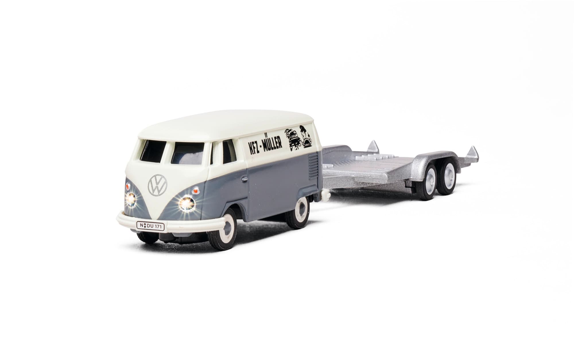Produktbild 1:87 VW T1 Bus Kastenw.inkl.Autoanh.100% 3 von 5