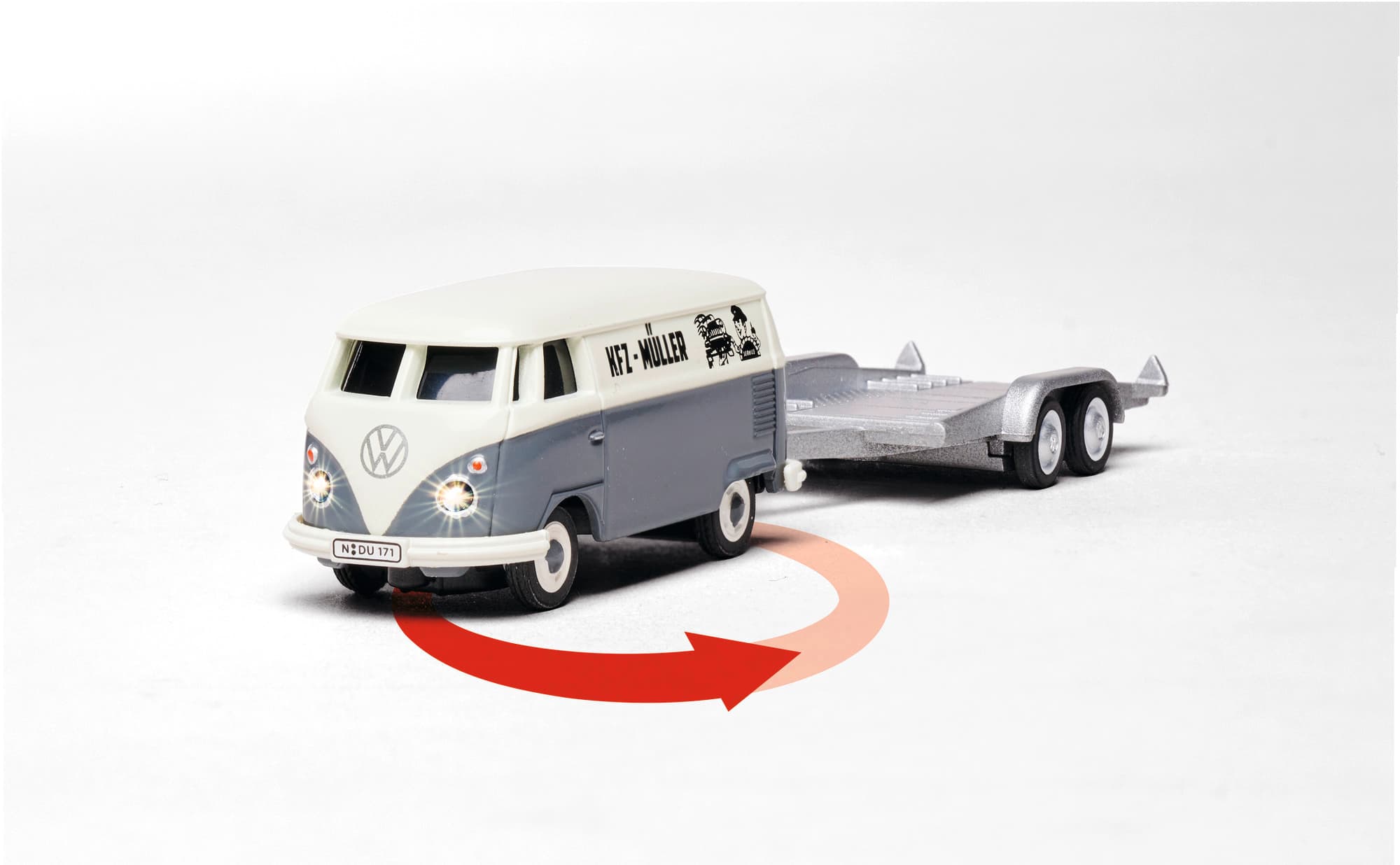 Produktbild 1:87 VW T1 Bus Kastenw.inkl.Autoanh.100% 5 von 5