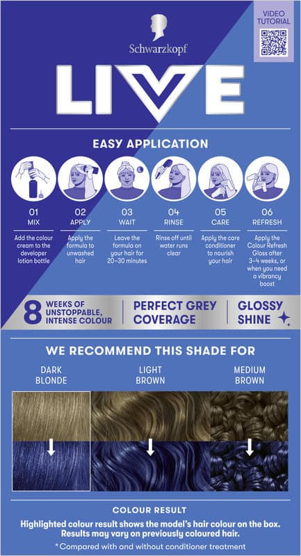 Schwarzkopf LIVE Harafarbe Intense Colour