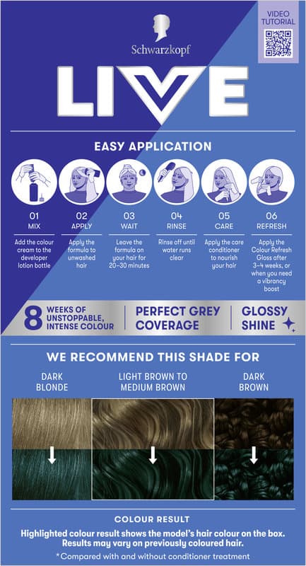 Schwarzkopf LIVE Harafarbe Intense Colour