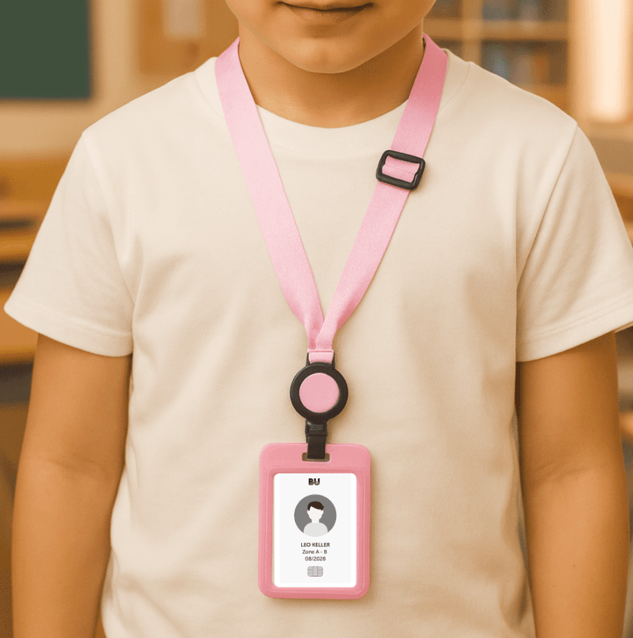 AVERY Lanyard mit Kartenhalter rosa
